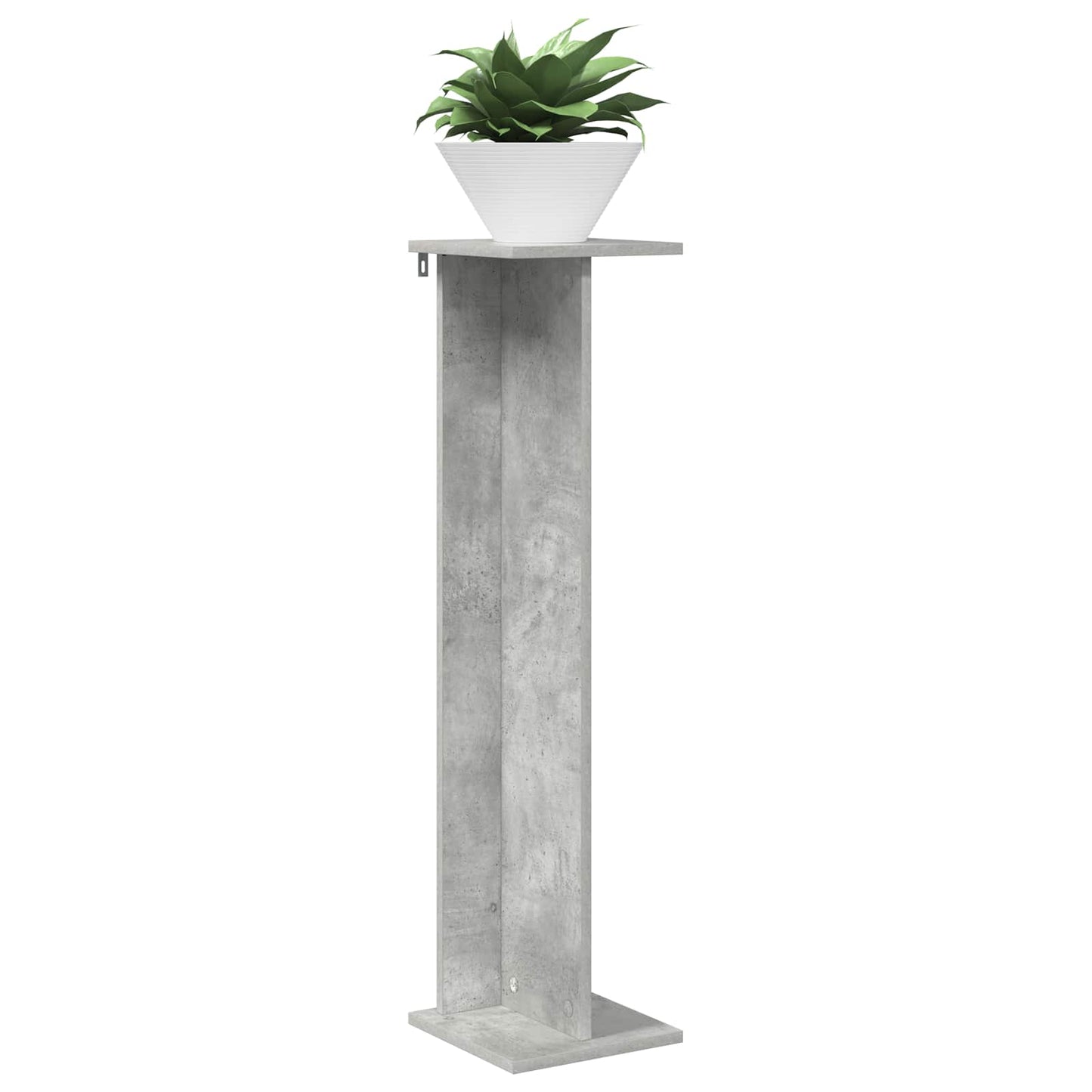Augalų stovas 2 pcs Betono Pilka 25 x 25,5 x 100,5 cm