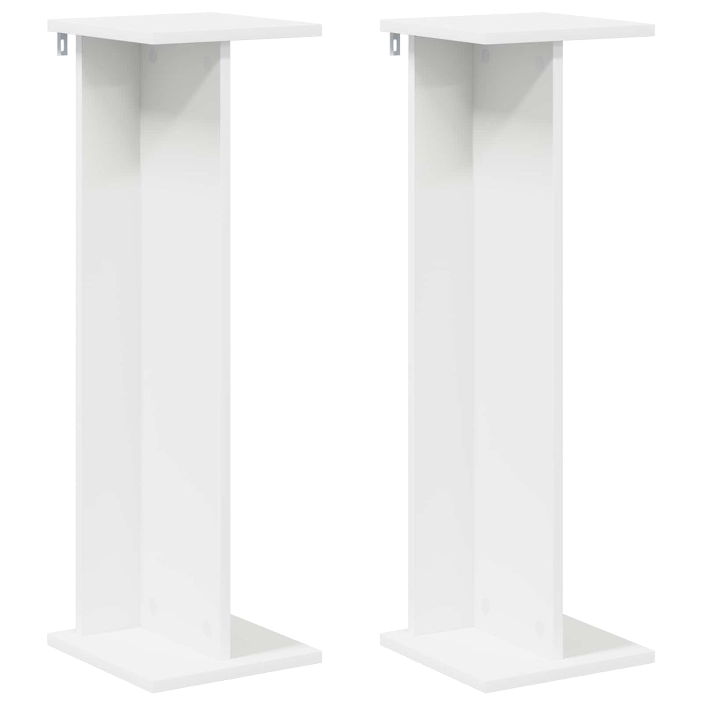 Augalų stovas 2 pcs Baltas 25 x 25,5 x 80,5 cm Dirbtinė mediena