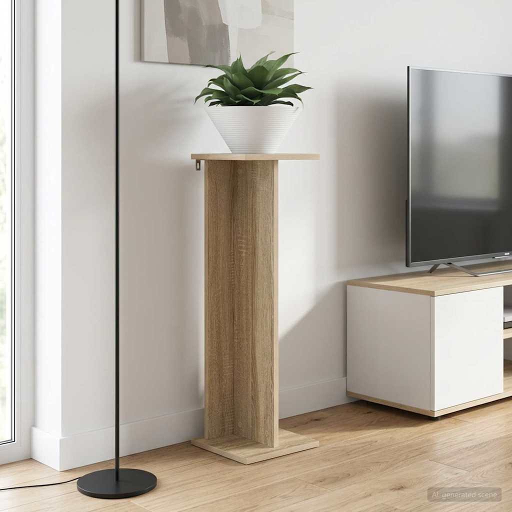 Augalų stovas 2 pcs Sonoma ąžuolas 25 x 25,5 x 80,5 cm