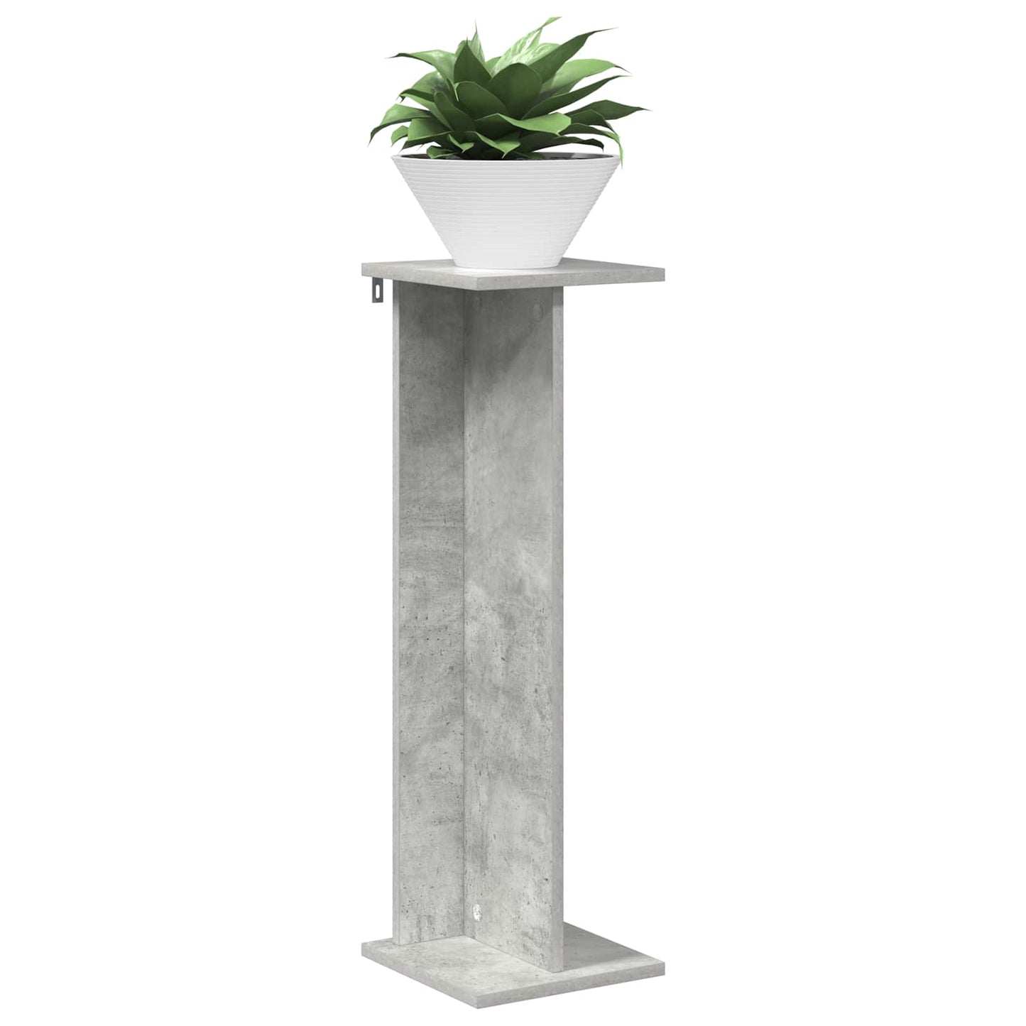 Augalų stovas 2 pcs Betono Pilka 25 x 25,5 x 80,5 cm