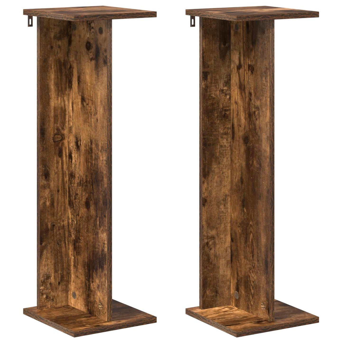 Augalų stovas 2 pcs Rūkytas Ąžuolas 25 x 25,5 x 80,5 cm
