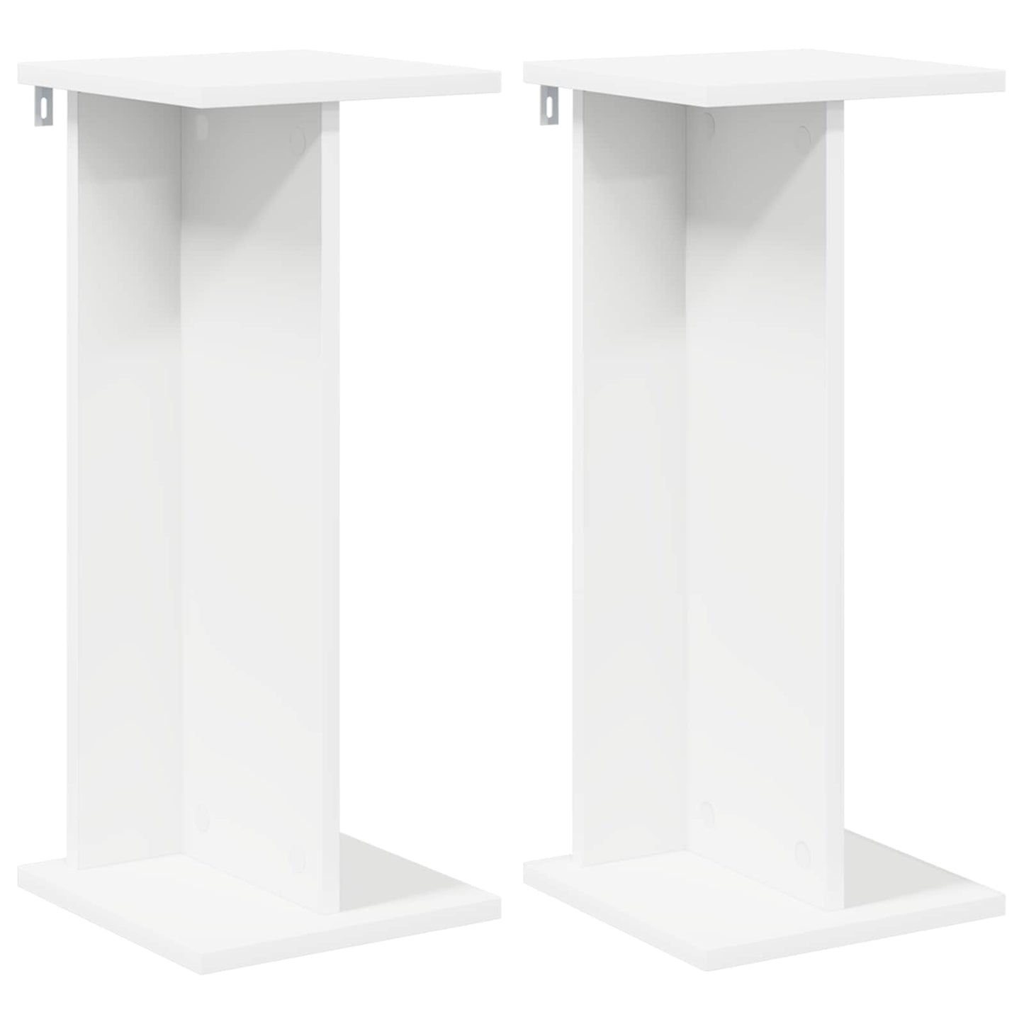 Augalų stovas 2 pcs Baltas 25 x 25,5 x 60,5 cm Dirbtinė mediena