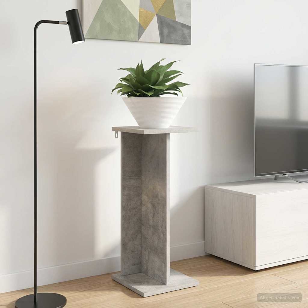 Augalų stovas Betono Pilka 25 x 25,5 x 60,5 cm Dirbtinė mediena