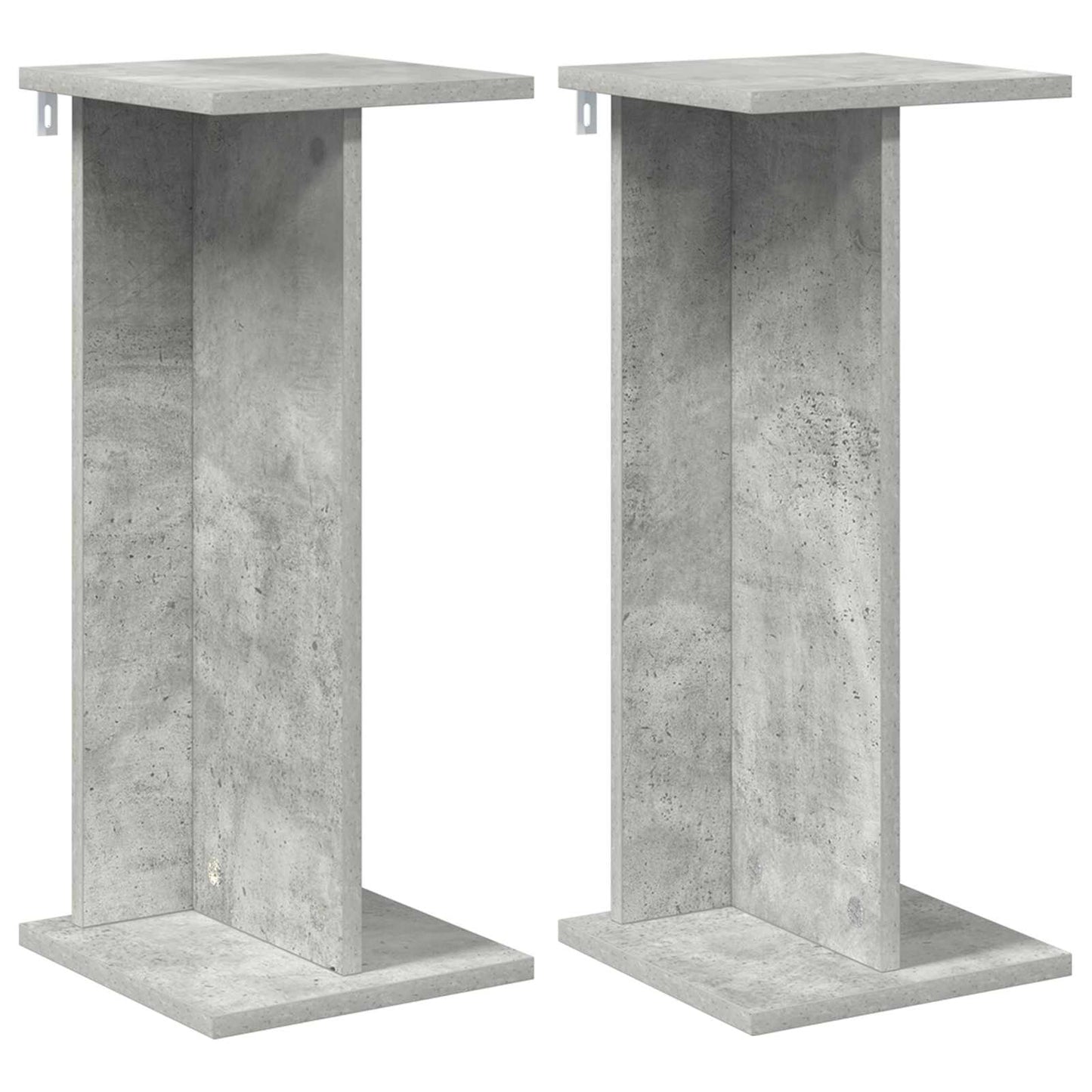 Augalų stovas 2 pcs Betono Pilka 25 x 25,5 x 60,5 cm