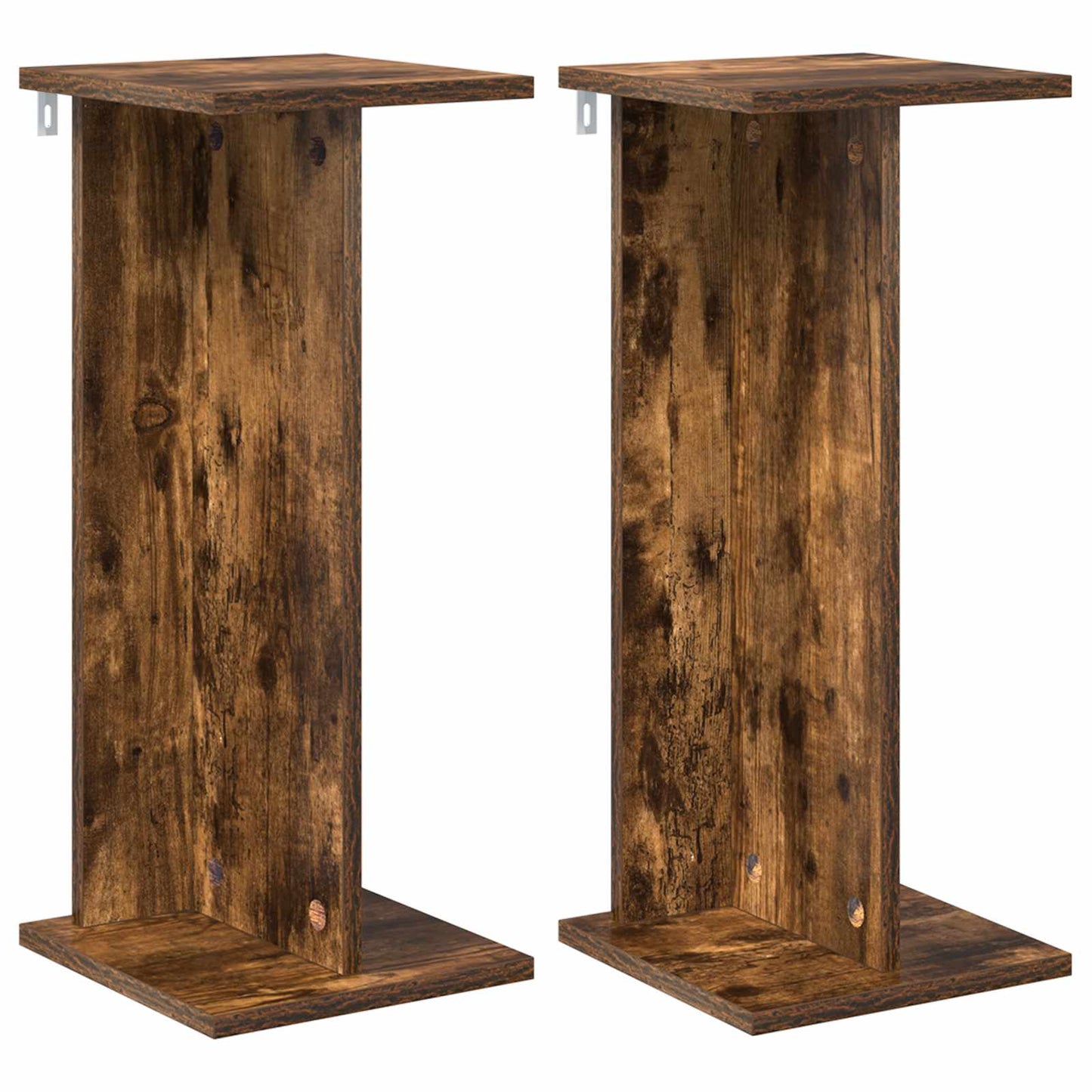 Augalų stovas 2 pcs Rūkytas Ąžuolas 25 x 25,5 x 60,5 cm