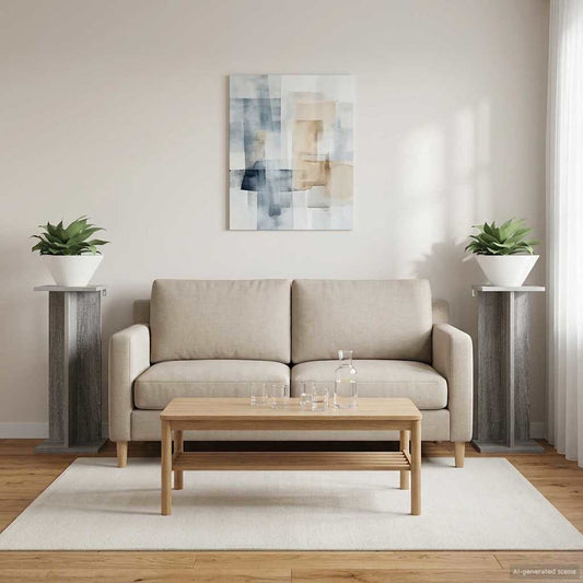 Augalų stovas 2 pcs Pilka Sonoma 25 x 25,5 x 60,5 cm