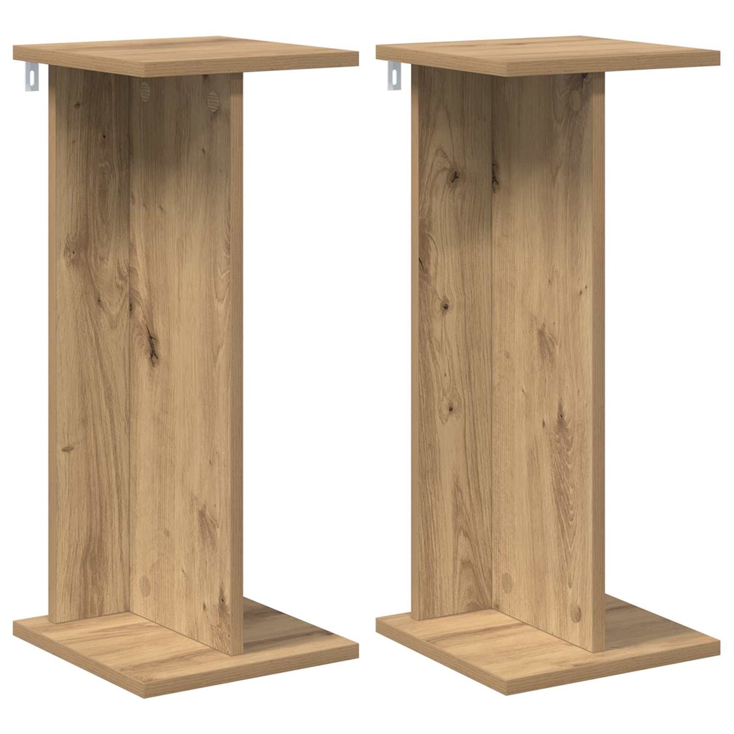 Augalų stovas 2 pcs Amatinė Ąžuolas 25 x 25,5 x 60,5 cm