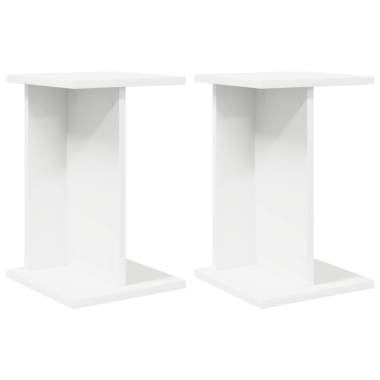 Augalų stovas 2 pcs Baltas 25 x 25,5 x 40,5 cm Dirbtinė mediena