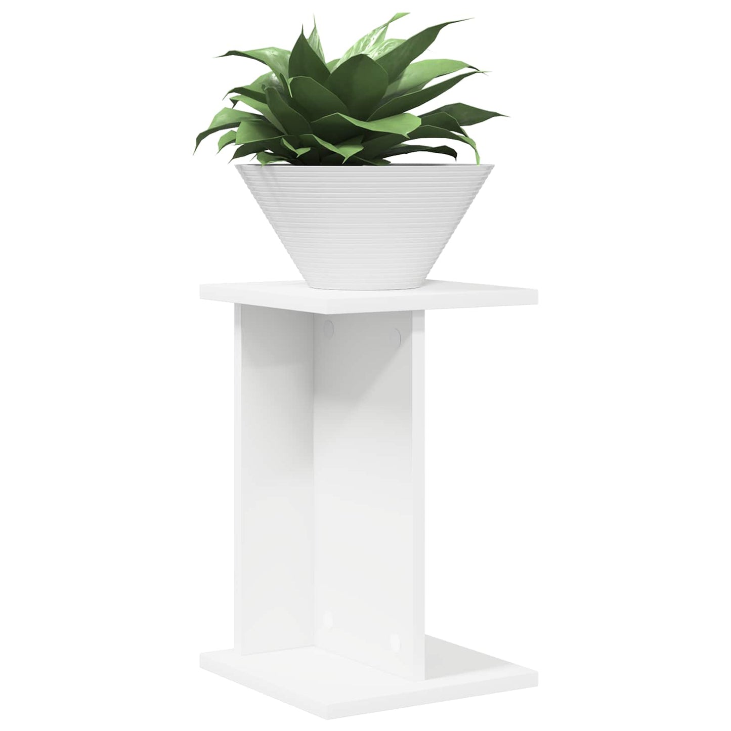 Augalų stovas 2 pcs Baltas 25 x 25,5 x 40,5 cm Dirbtinė mediena