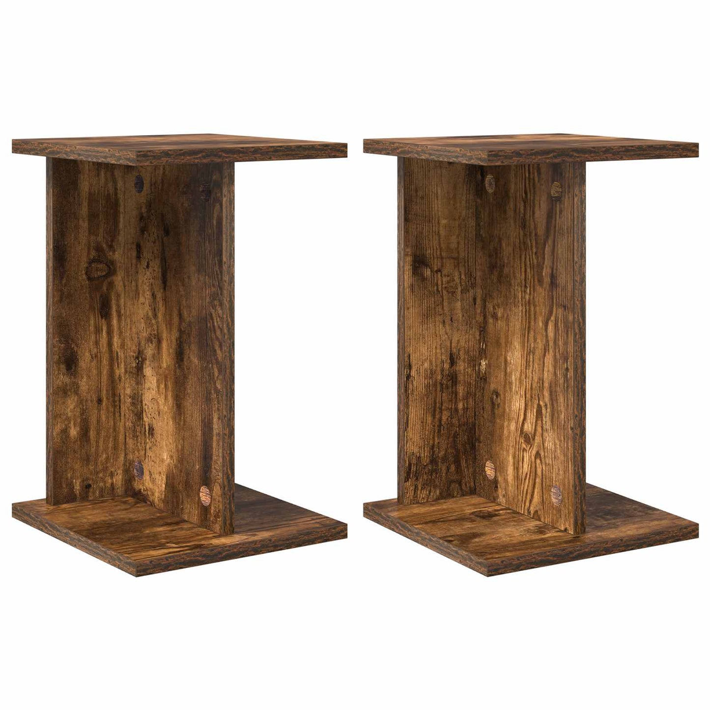 Augalų stovas 2 pcs Rūkytas Ąžuolas 25 x 25,5 x 40,5 cm