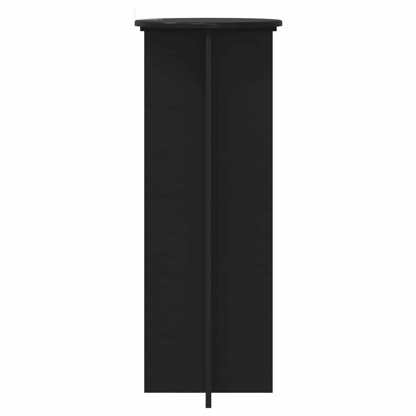 Augalų stovas 2 pcs Juoda Ø40 x 100 cm Apdirbta mediena