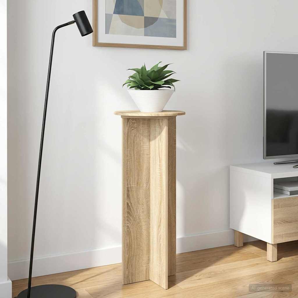 Augalų stovas 2 pcs Sonoma ąžuolas Ø40 x 100 cm