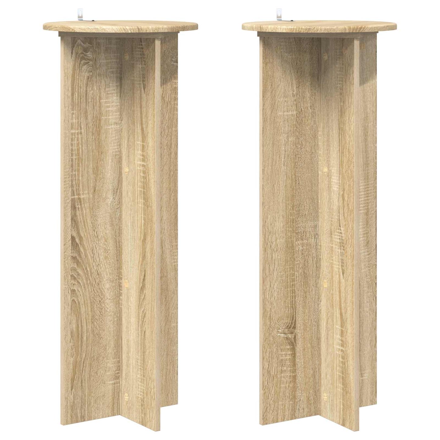 Augalų stovas 2 pcs Sonoma ąžuolas Ø40 x 100 cm