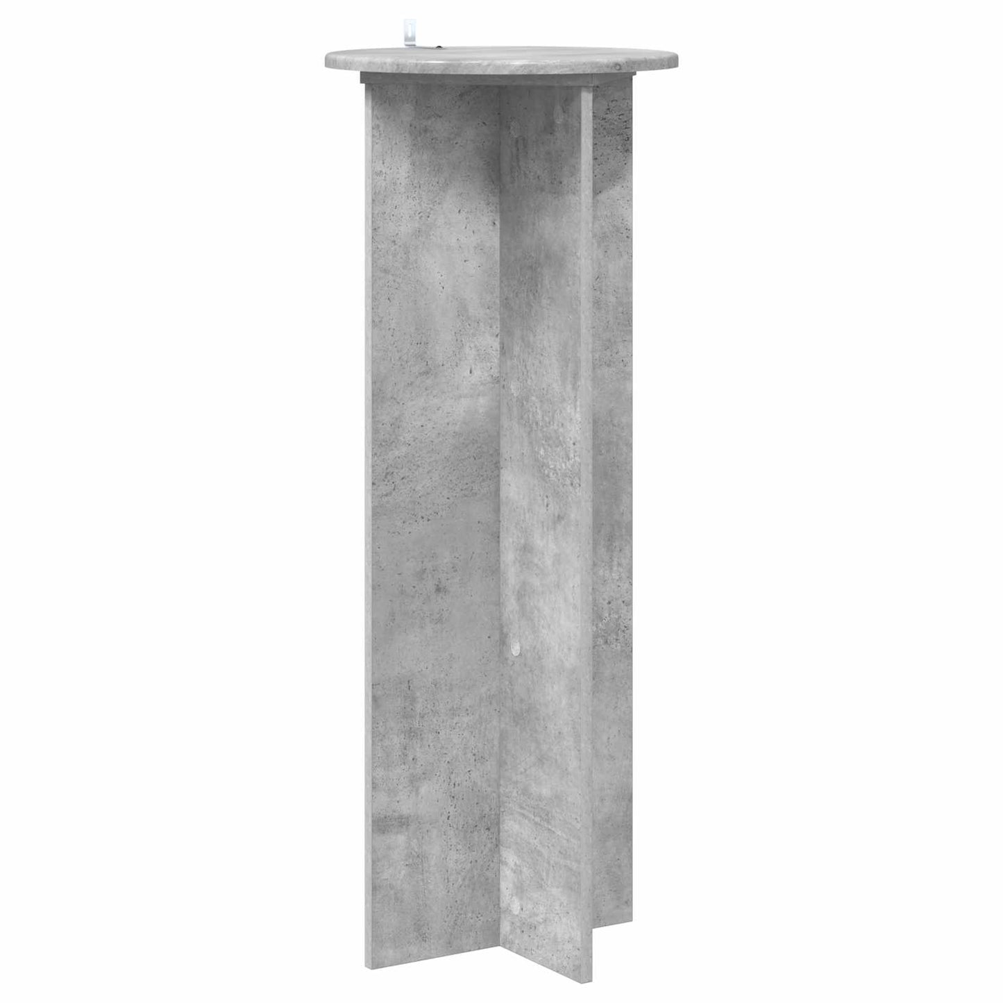 Augalų stovas 2 pcs Betono pilka Ø40 x 100 cm Apdirbta mediena