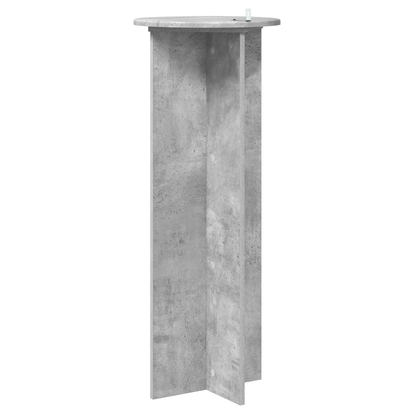 Augalų stovas 2 pcs Betono pilka Ø40 x 100 cm Apdirbta mediena