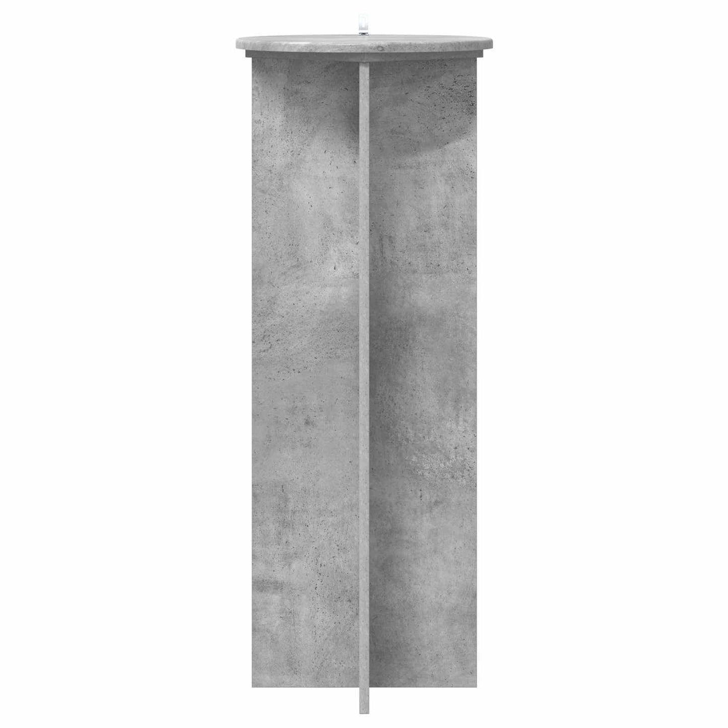 Augalų stovas 2 pcs Betono pilka Ø40 x 100 cm Apdirbta mediena