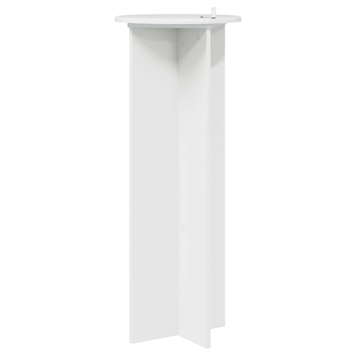 Augalų stovas 2 pcs Itin blizgi balta Ø40 x 100 cm