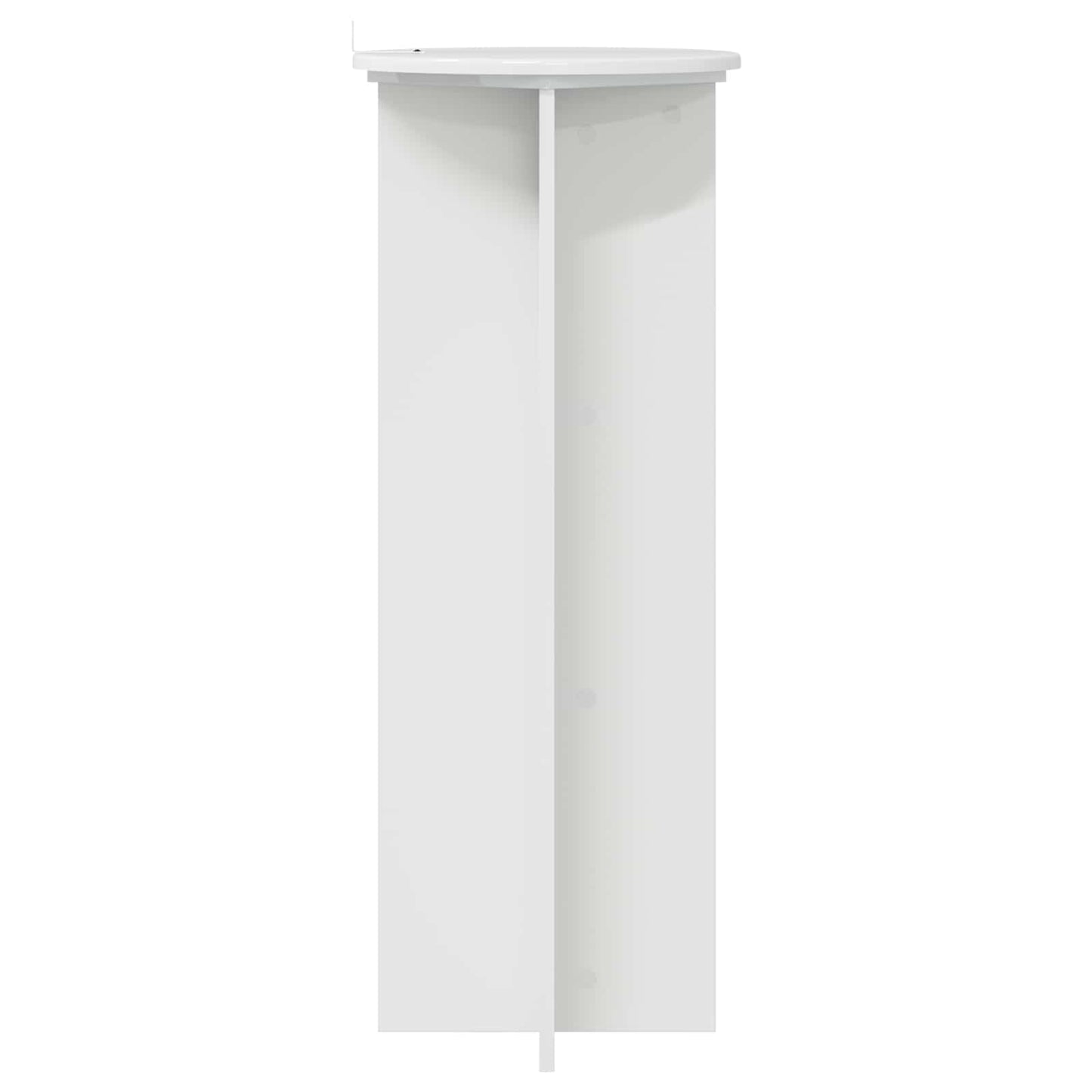 Augalų stovas 2 pcs Itin blizgi balta Ø40 x 100 cm