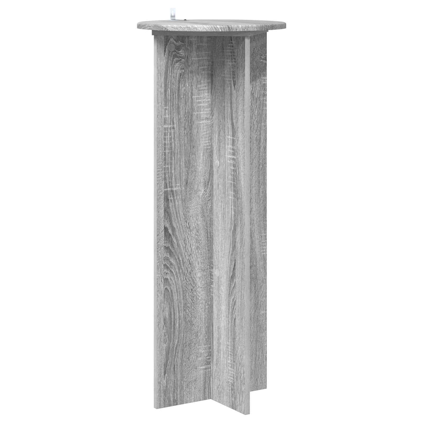 Augalų stovas 2 pcs Pilka sonoma ąžuolo Ø40 x 100 cm