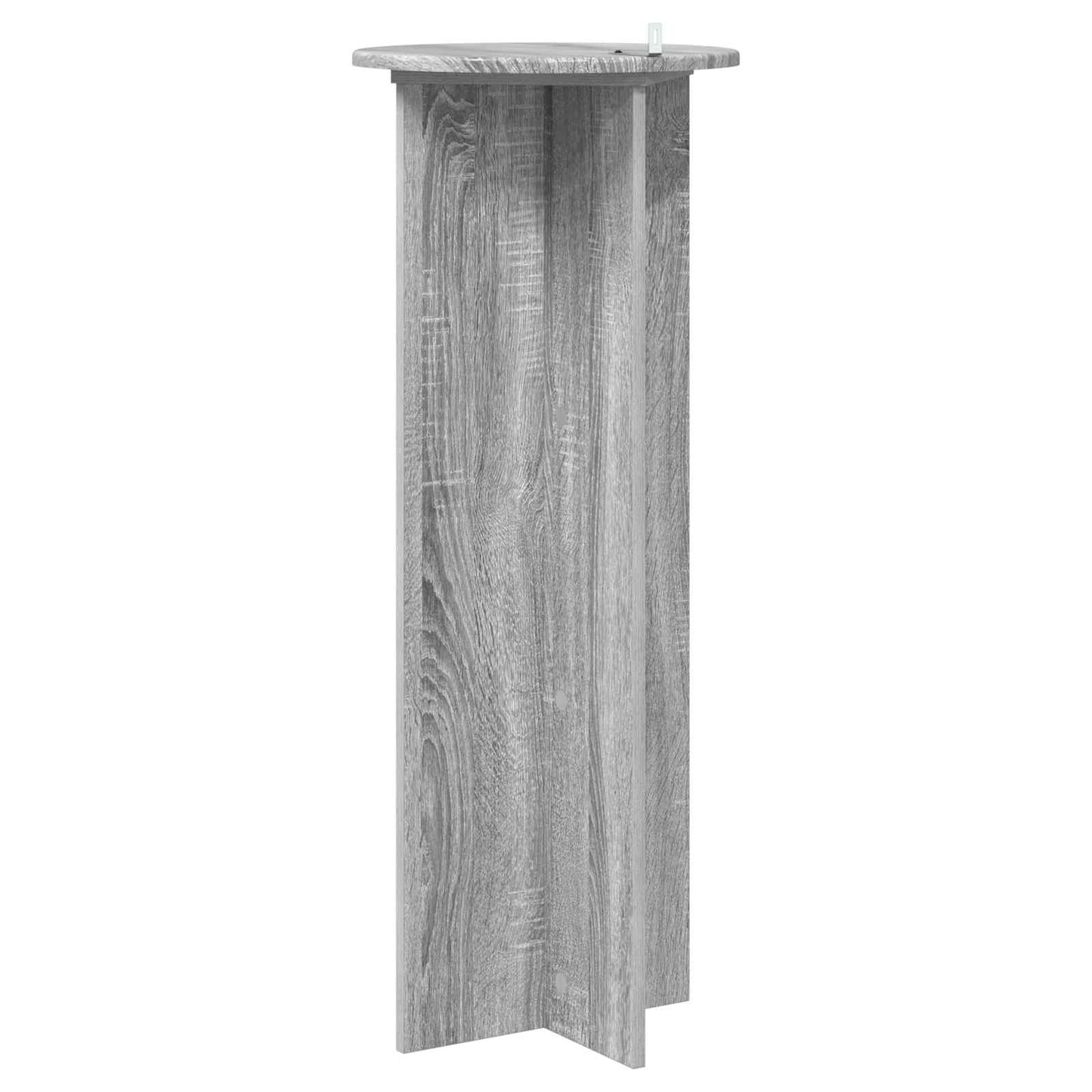 Augalų stovas 2 pcs Pilka sonoma ąžuolo Ø40 x 100 cm
