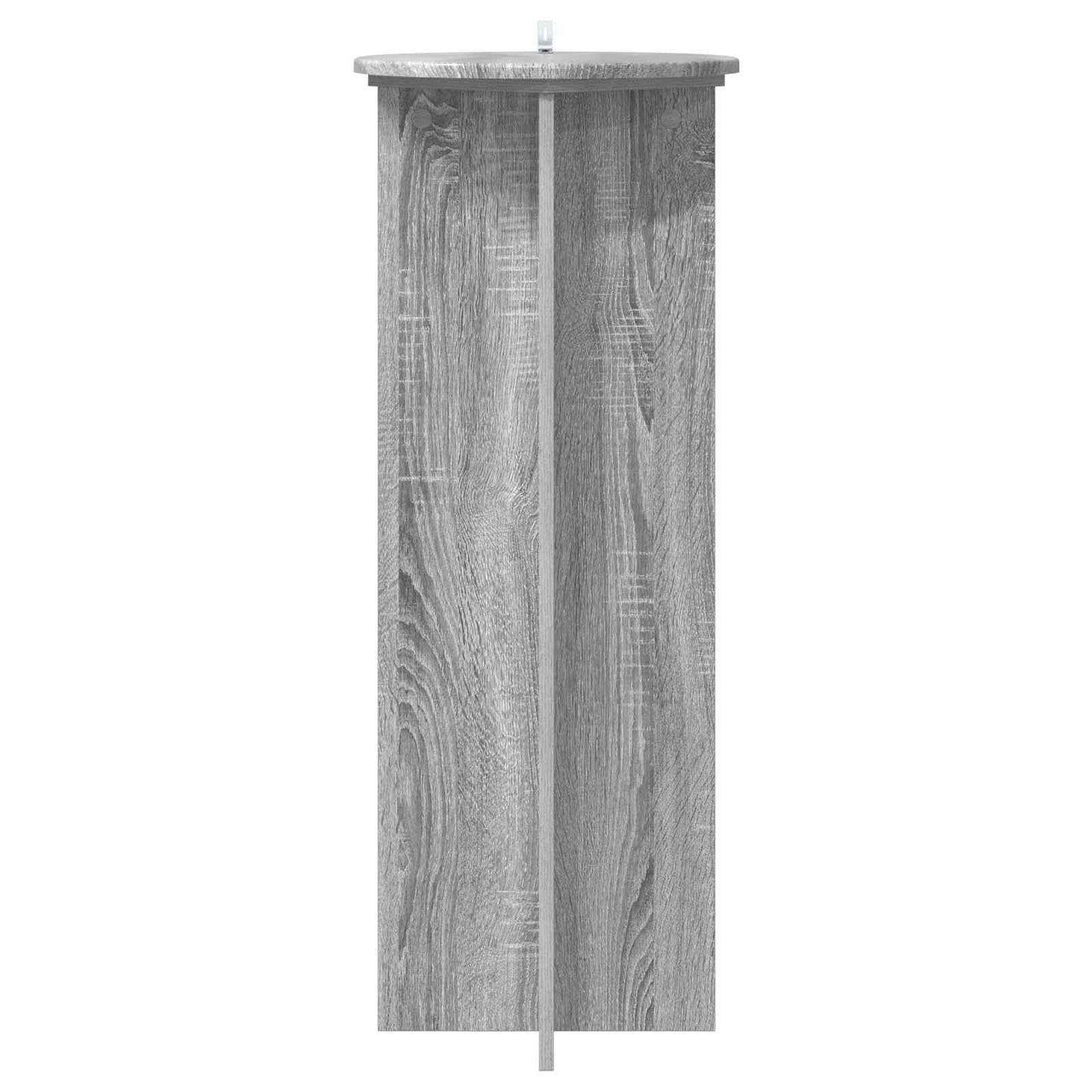 Augalų stovas 2 pcs Pilka sonoma ąžuolo Ø40 x 100 cm