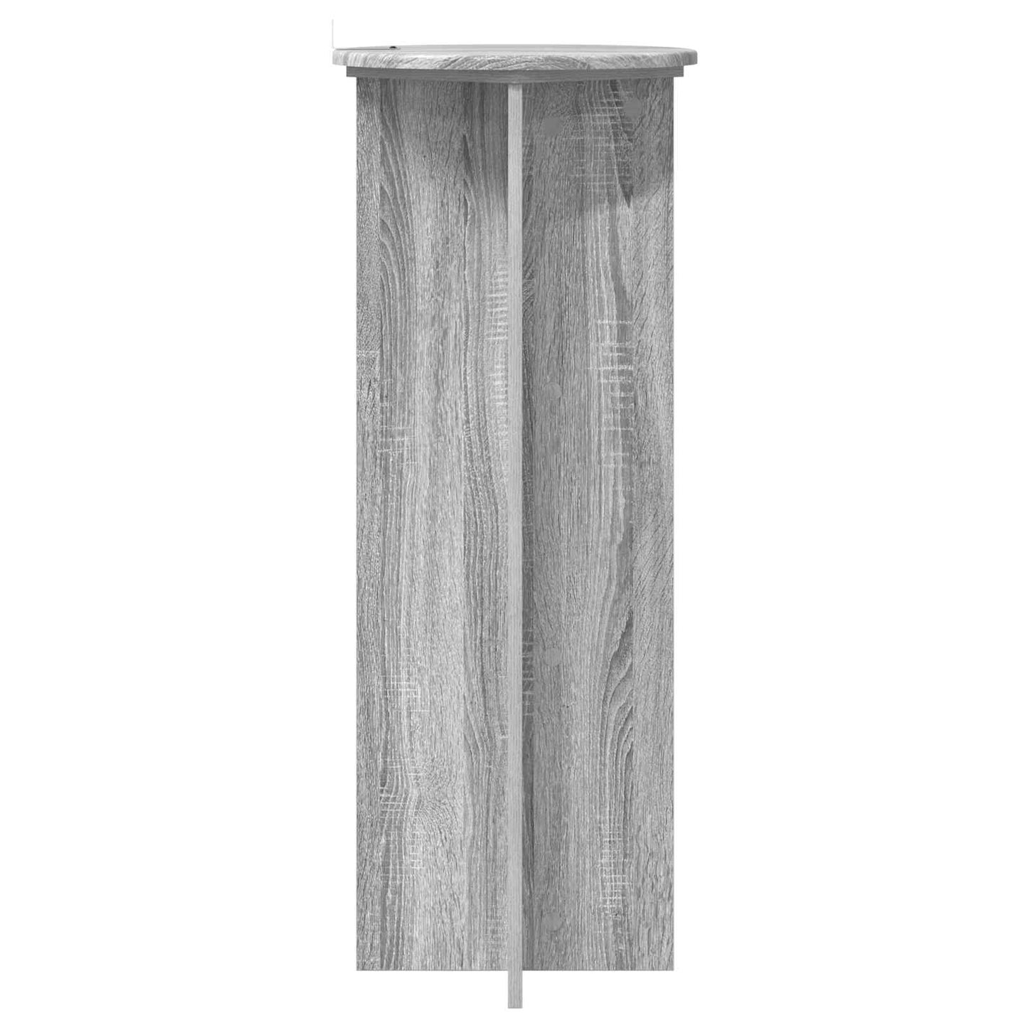 Augalų stovas 2 pcs Pilka sonoma ąžuolo Ø40 x 100 cm