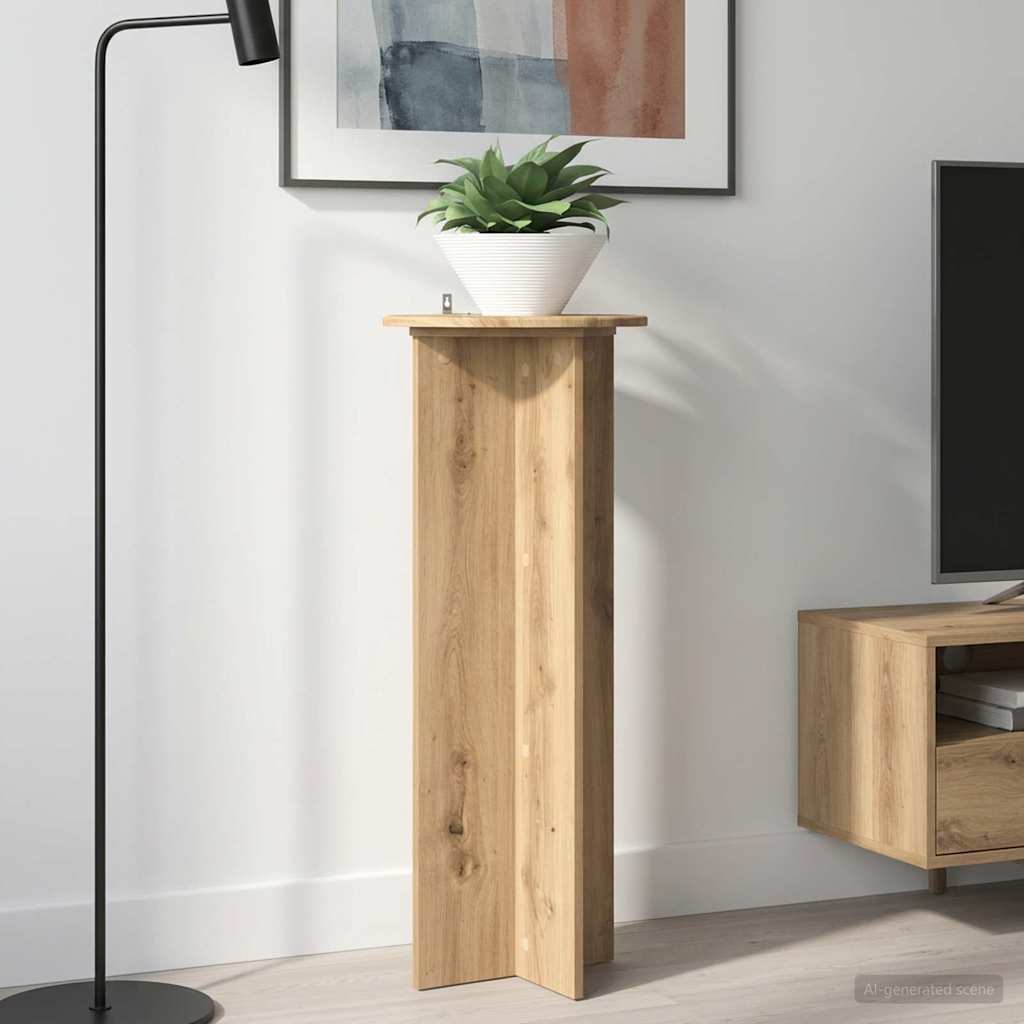 Augalų stovas 2 pcs Artisano ąžuolo Ø40 x 100 cm