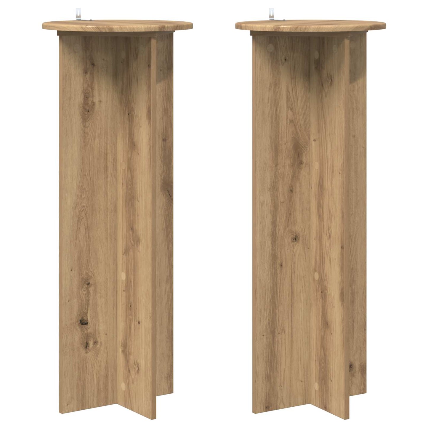 Augalų stovas 2 pcs Artisano ąžuolo Ø40 x 100 cm