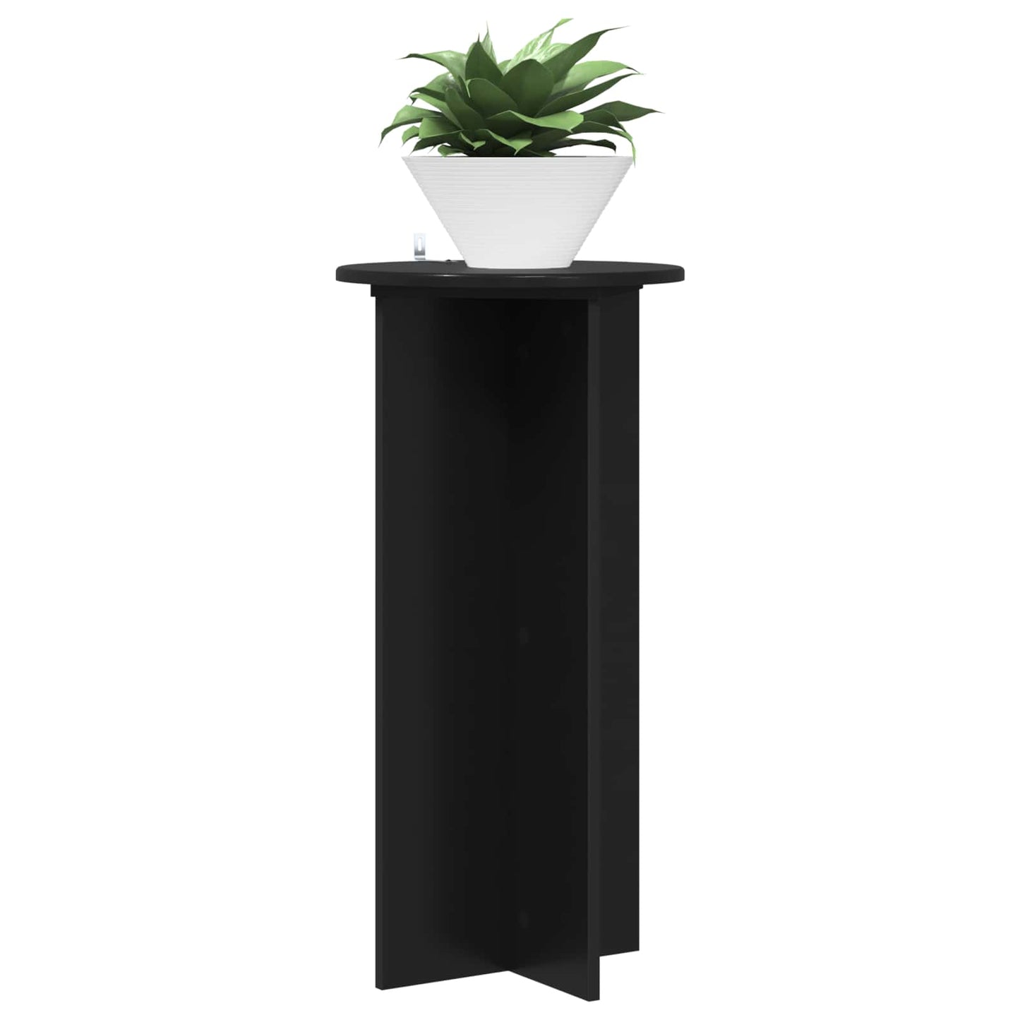 Augalų stovas 2 pcs Juoda 40 x 40 x 80 cm Apdirbta mediena