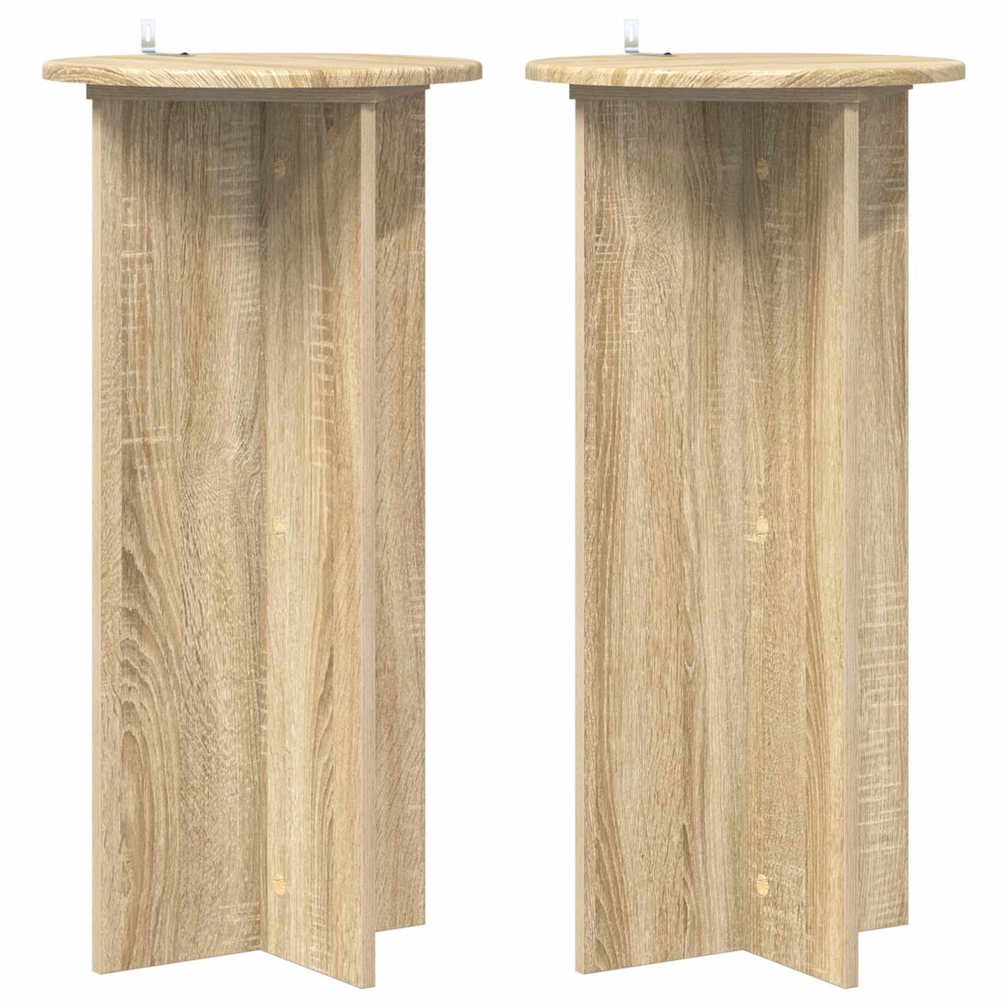 Augalų stovas 2 pcs Sonoma ąžuolas 40 x 40 x 80 cm