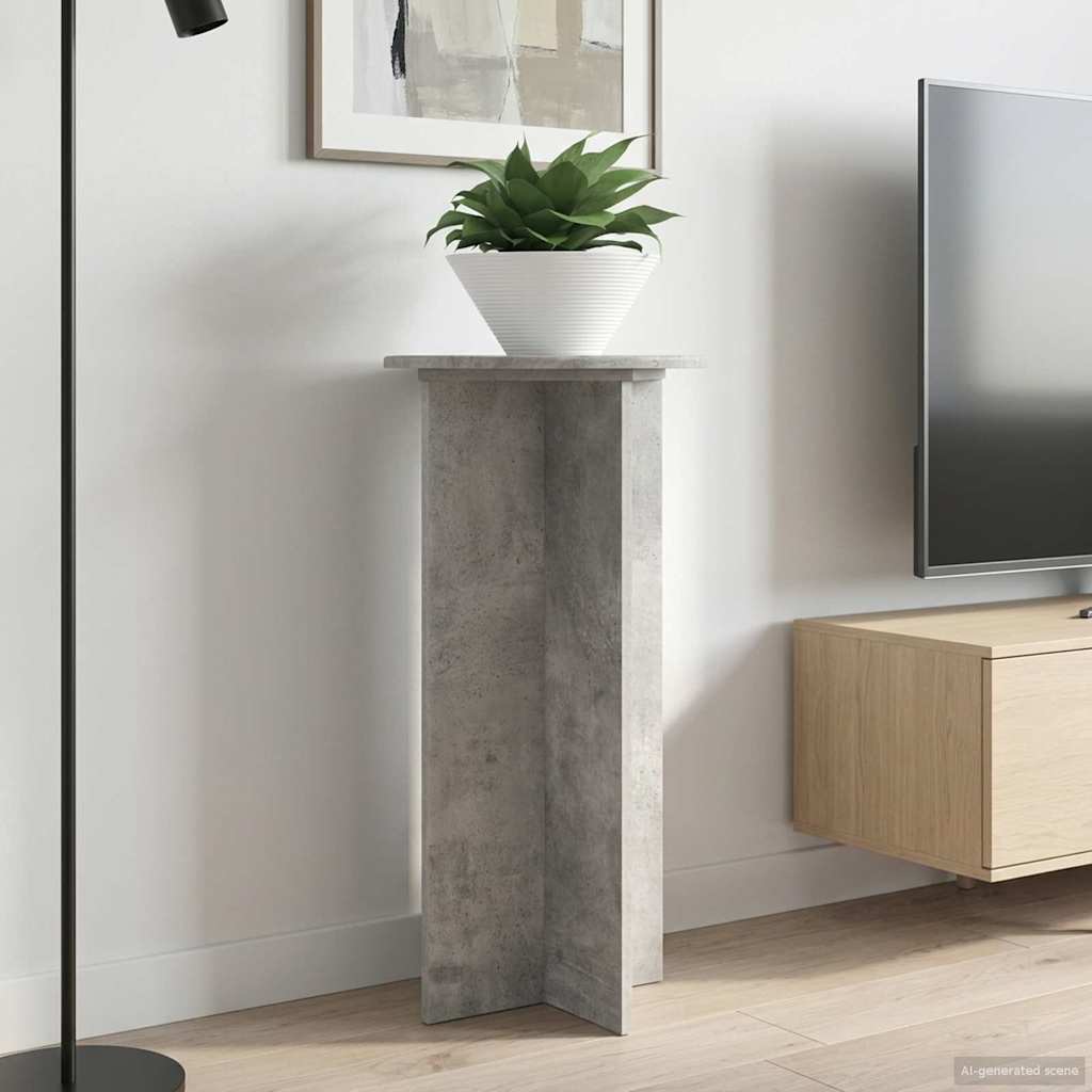 Augalų stovas 2 pcs Betono pilka 40 x 40 x 80 cm