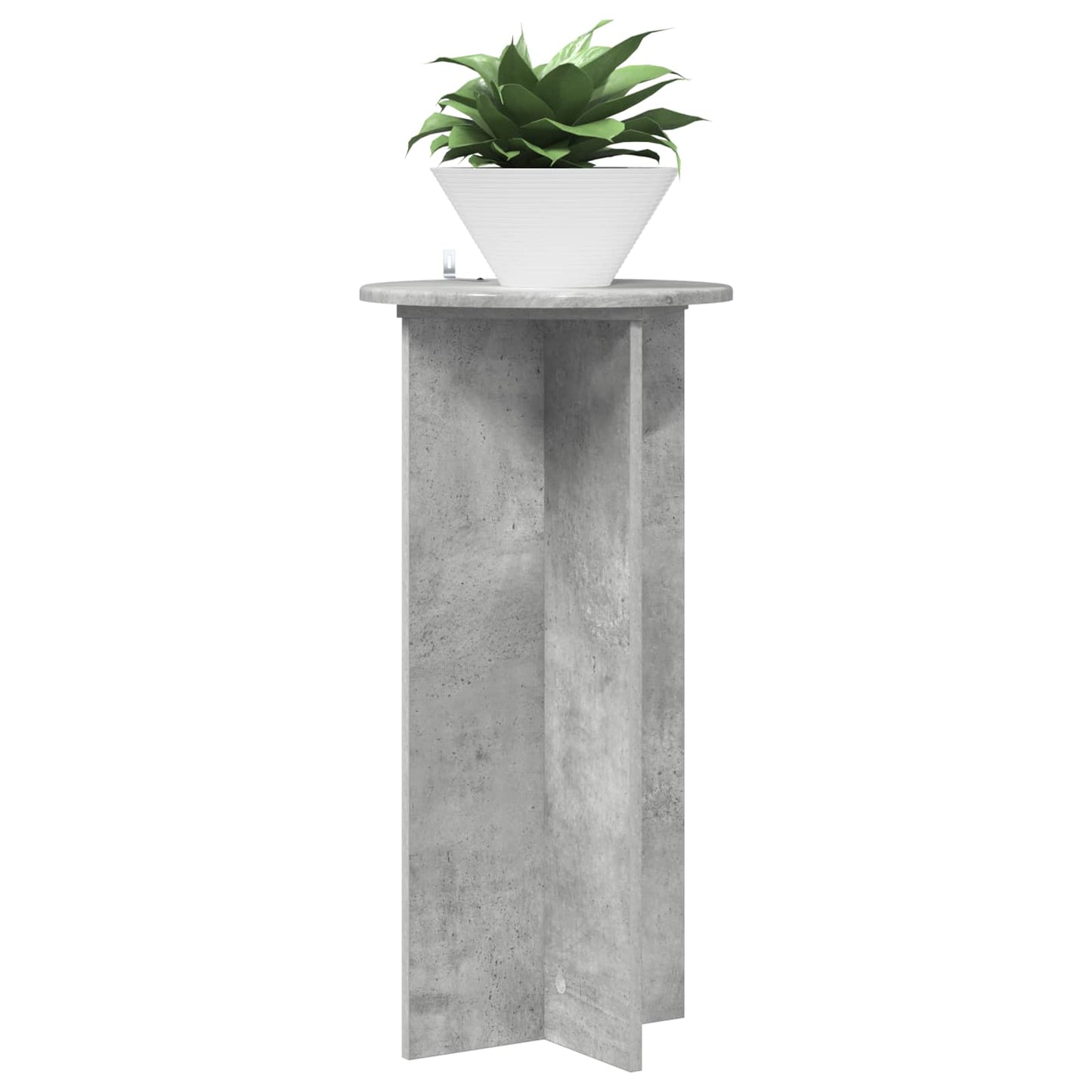 Augalų stovas 2 pcs Betono pilka 40 x 40 x 80 cm