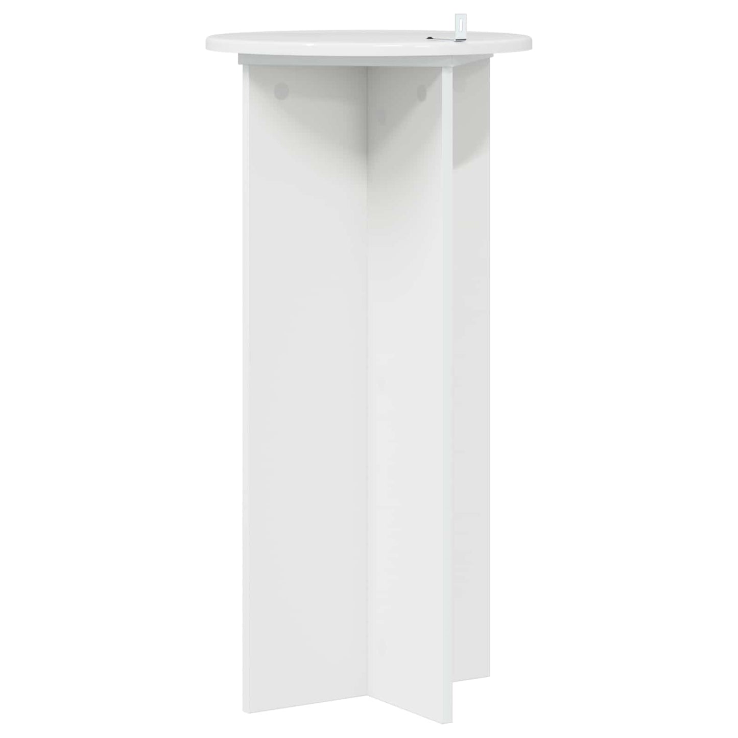 Augalų stovas 2 pcs Itin blizgi balta 40 x 40 x 80 cm
