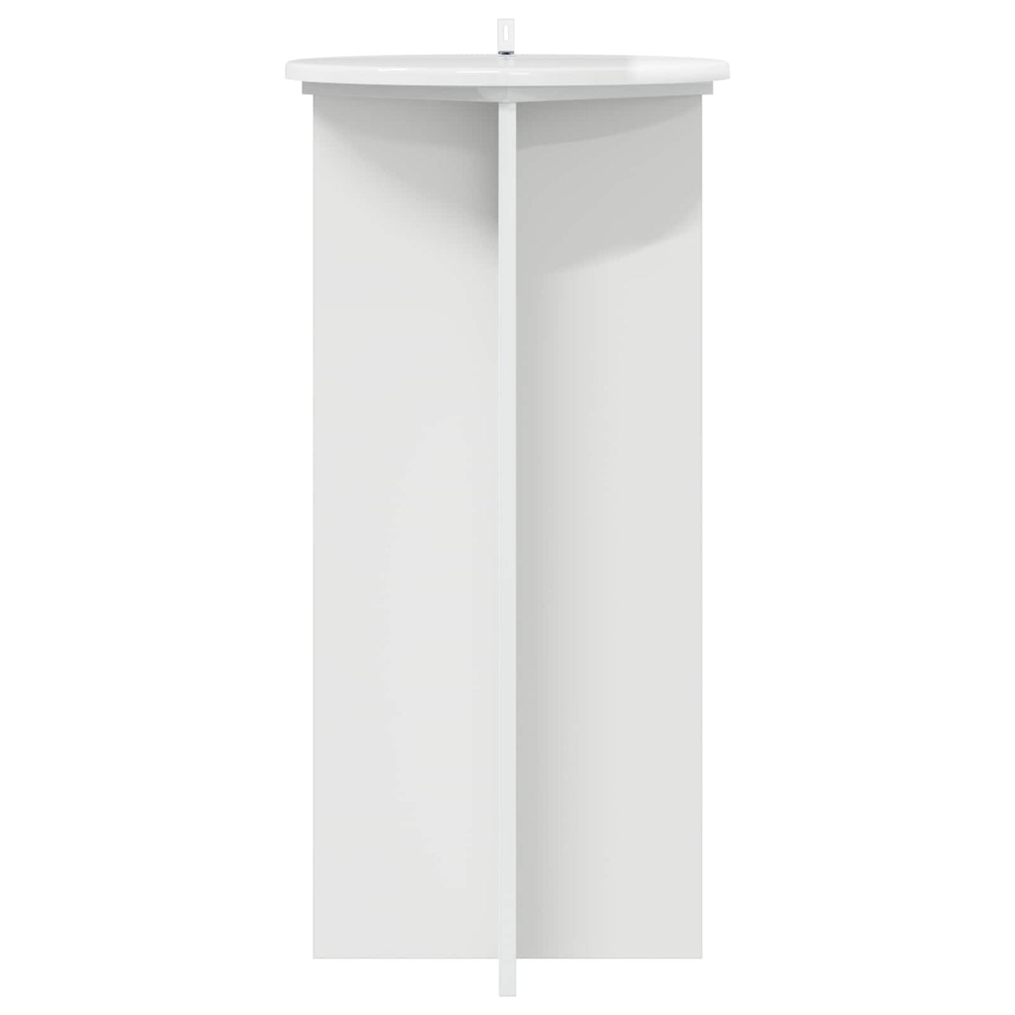 Augalų stovas 2 pcs Itin blizgi balta 40 x 40 x 80 cm