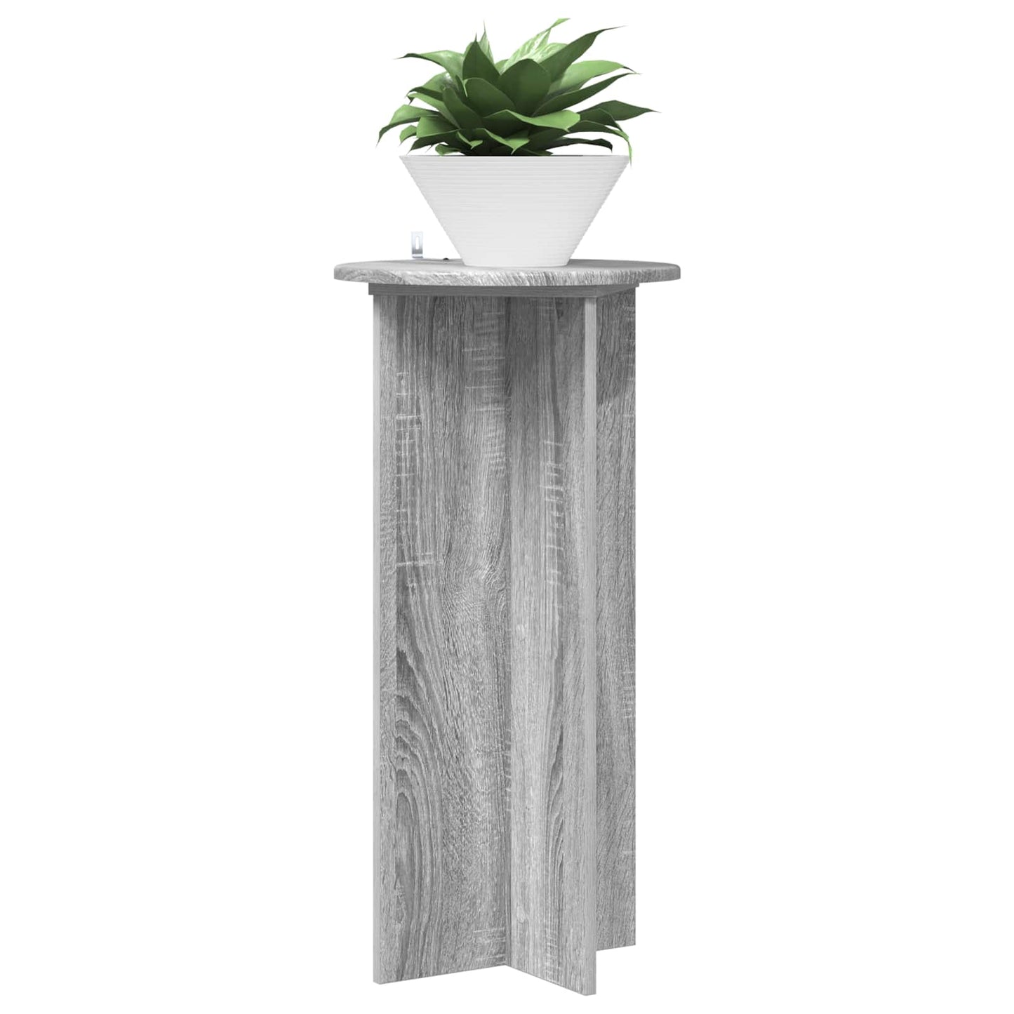 Augalų stovas 2 pcs Pilka sonoma ąžuolo 40 x 40 x 80 cm