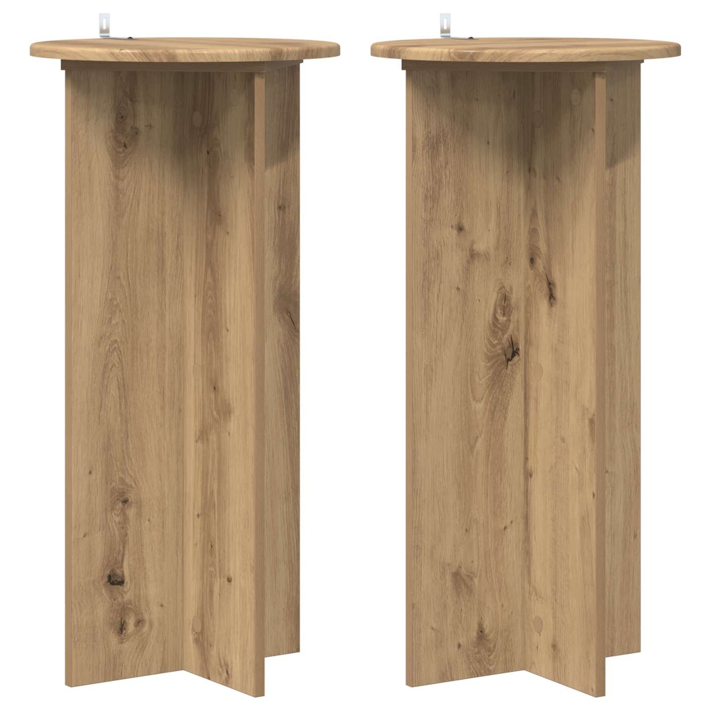 Augalų stovas 2 pcs Artisano ąžuolo 40 x 40 x 80 cm