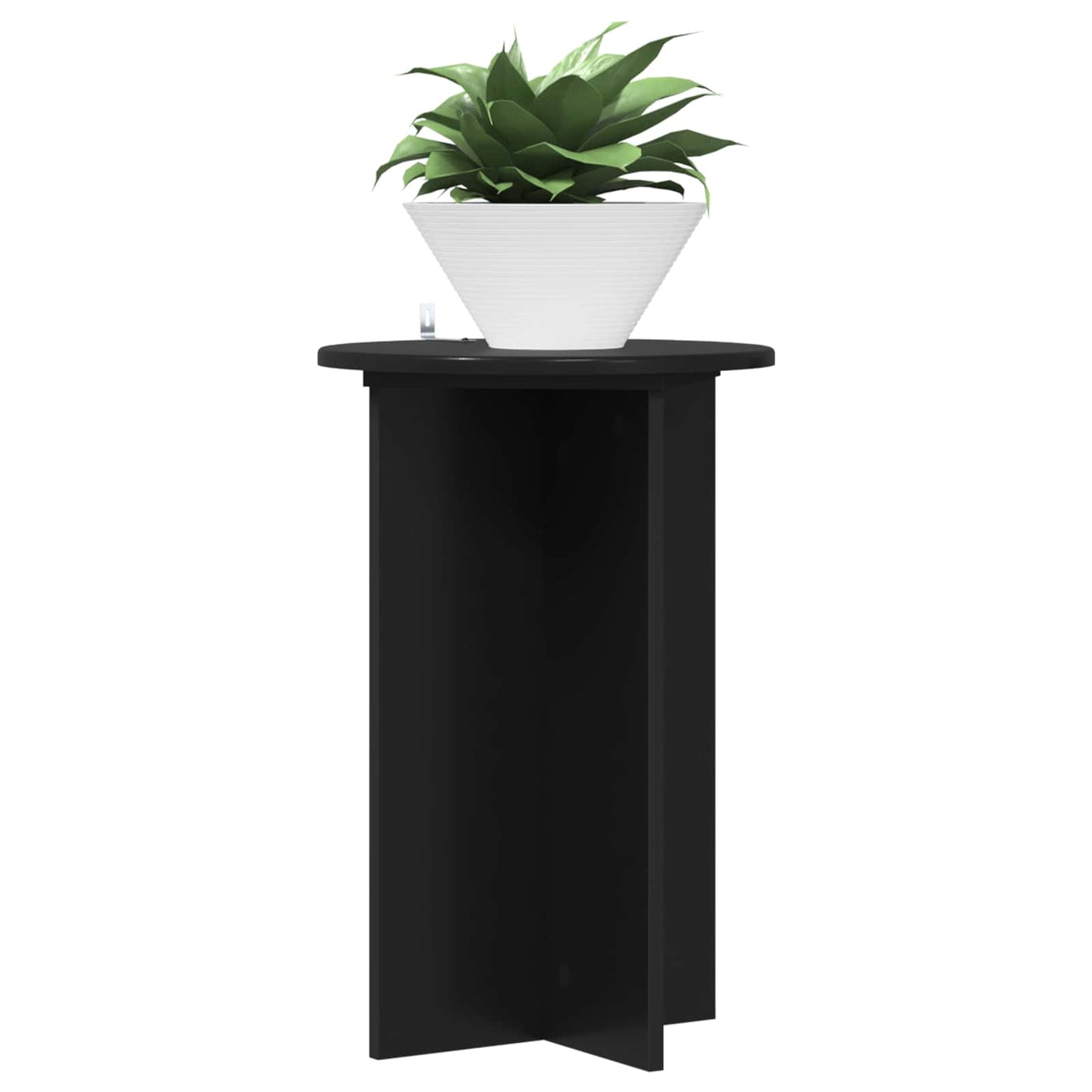 Augalų stovas 2 pcs Juoda Ø40 x 60 cm Apdirbta mediena