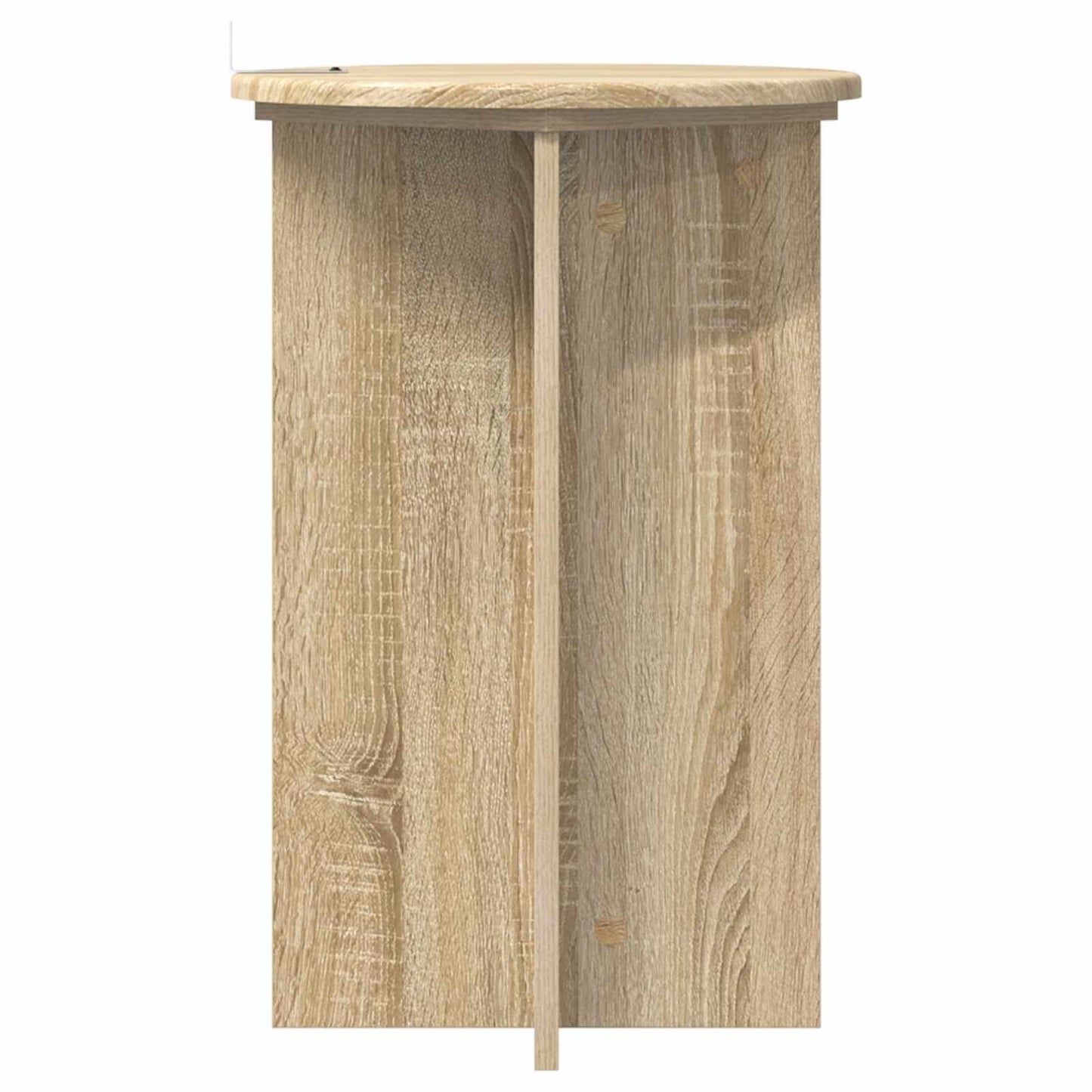 Augalų stovas 2 pcs Sonoma ąžuolas Ø40 x 60 cm Apdirbta mediena