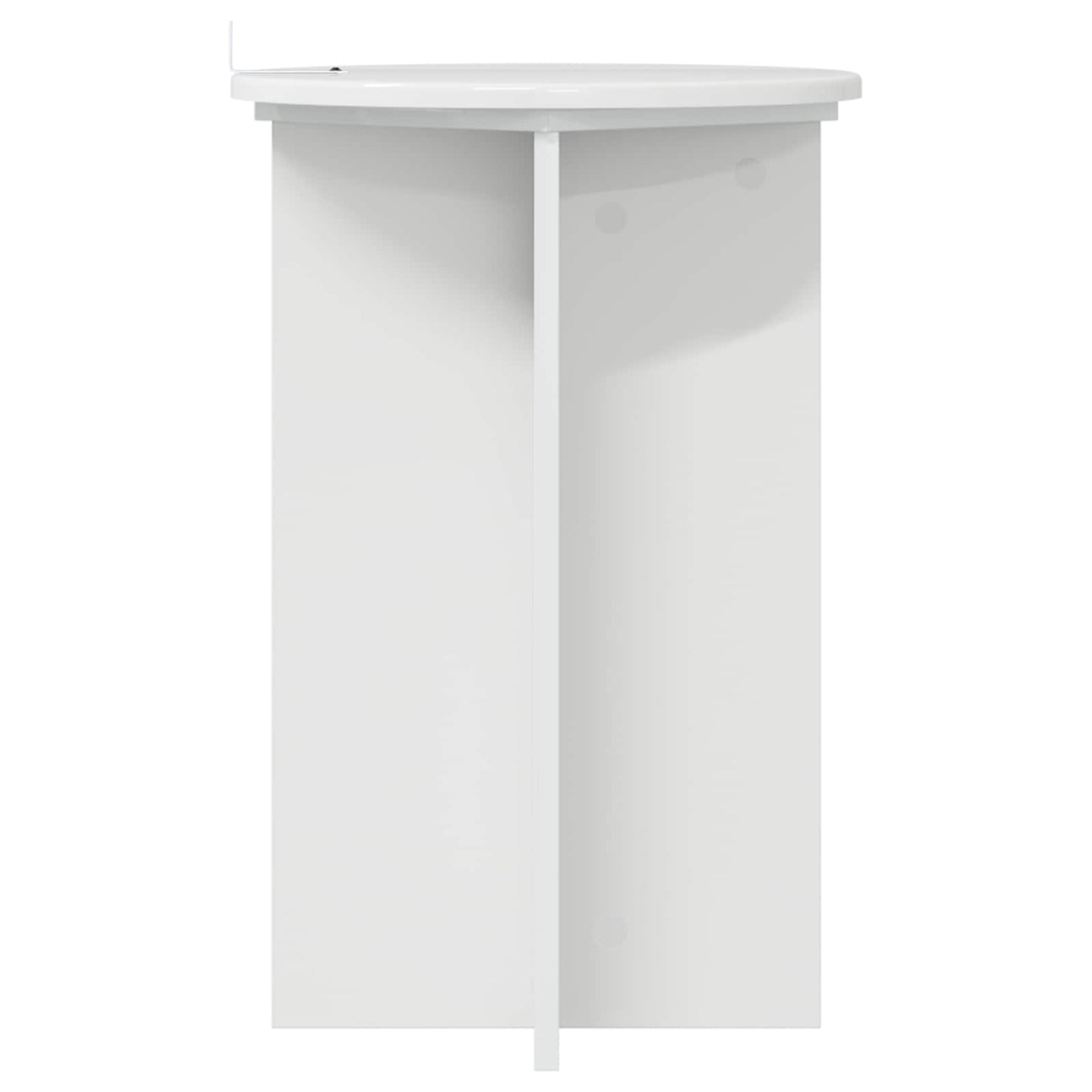 Augalų stovas 2 pcs Itin blizgi balta Ø40 x 60 cm