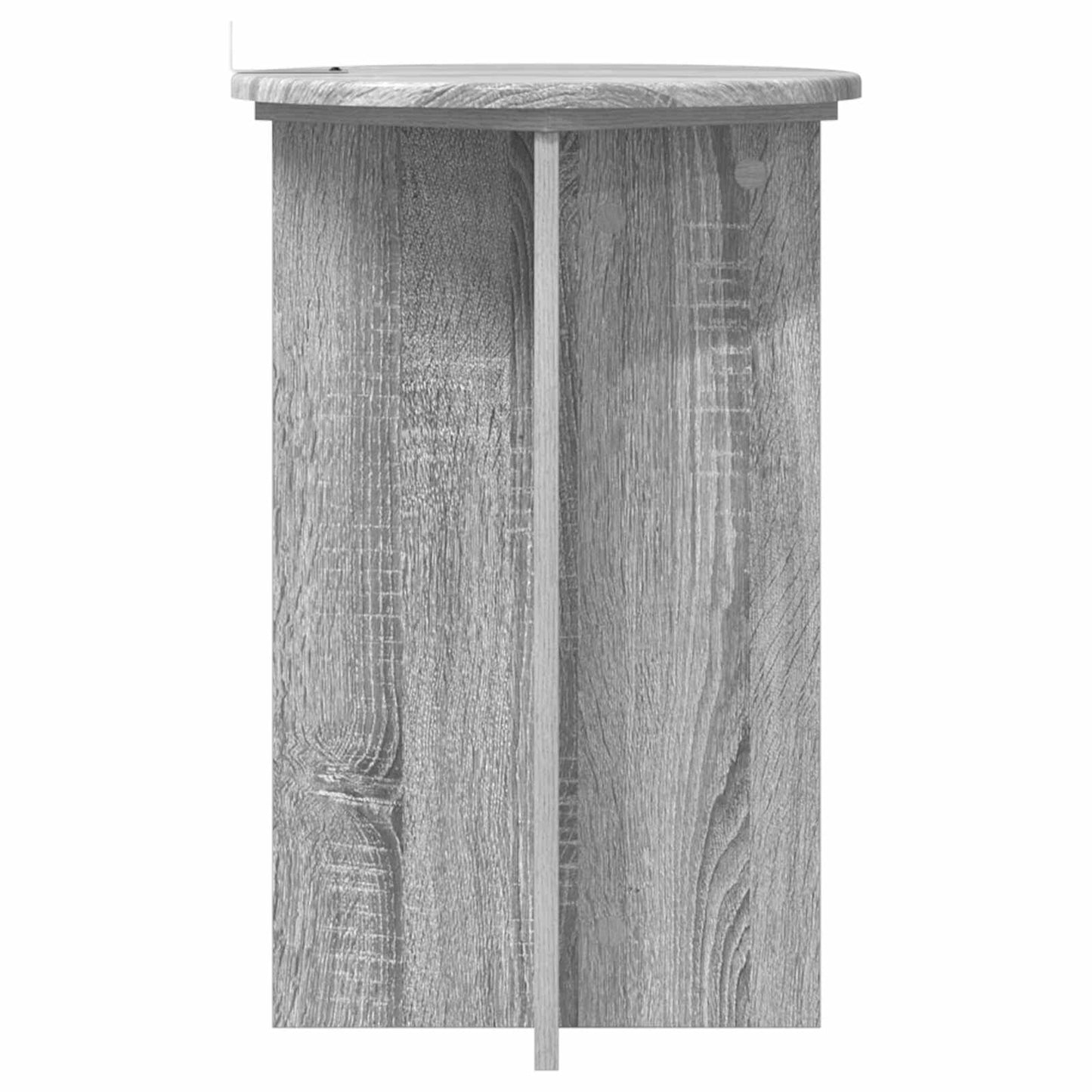 Augalų stovas 2 pcs Pilka sonoma ąžuolo Ø40 x 60 cm