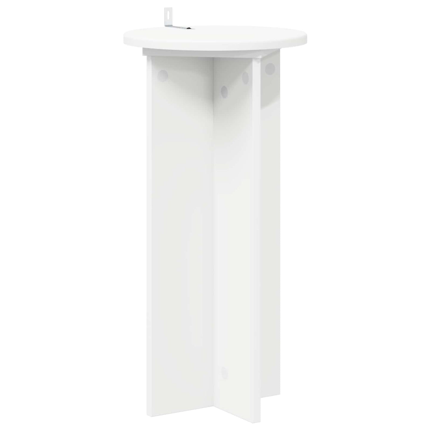 Augalų stovas 2 pcs Balta Ø29,5 x 60 cm Apdirbta mediena