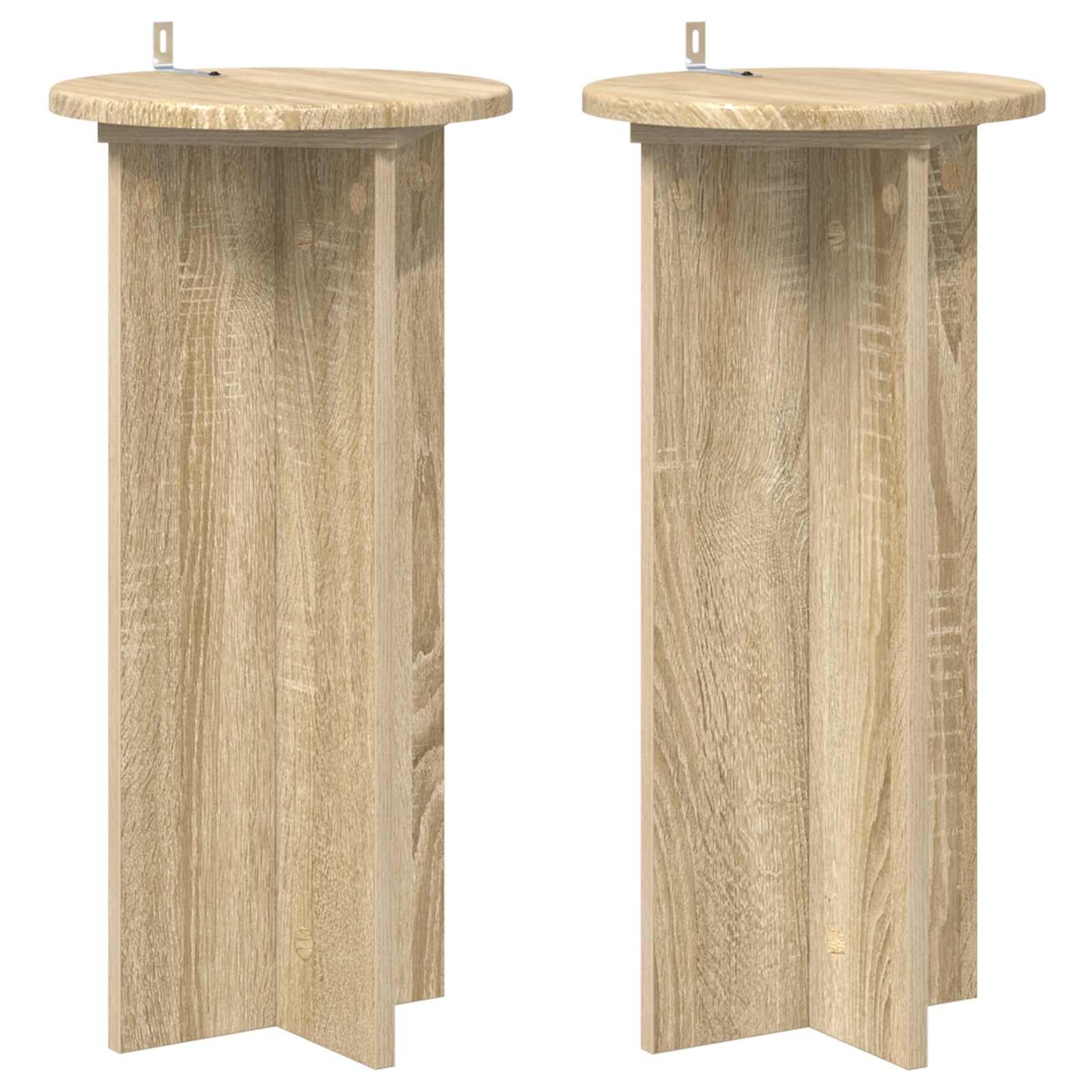 Augalų stovas 2 pcs Sonoma ąžuolas 29,5 x 29,5 x 60 cm