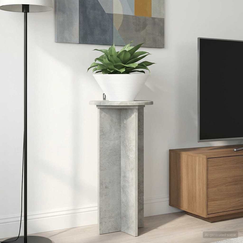 Augalų stovas 2 pcs Betono pilka 29,5 x 29,5 x 60 cm