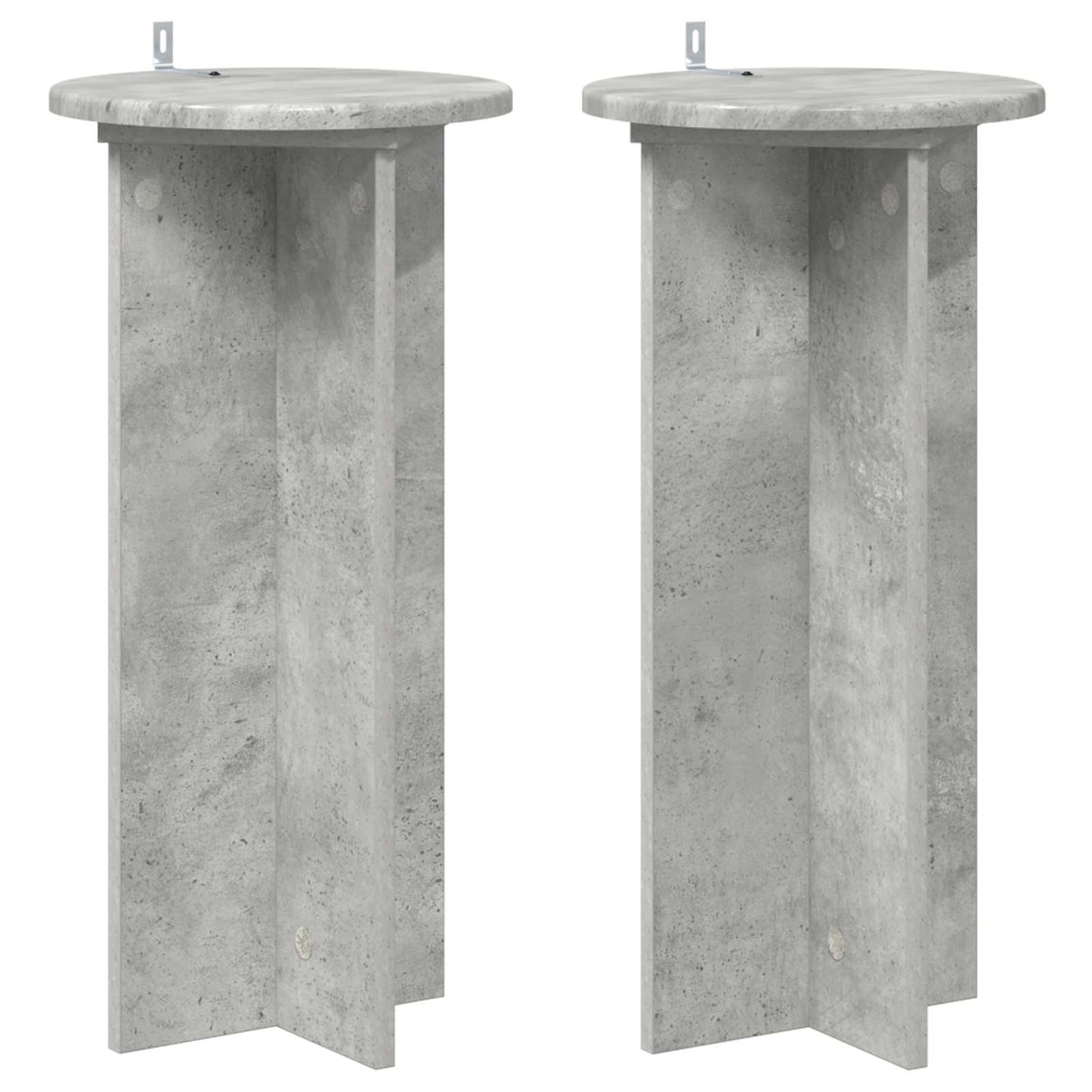 Augalų stovas 2 pcs Betono pilka 29,5 x 29,5 x 60 cm