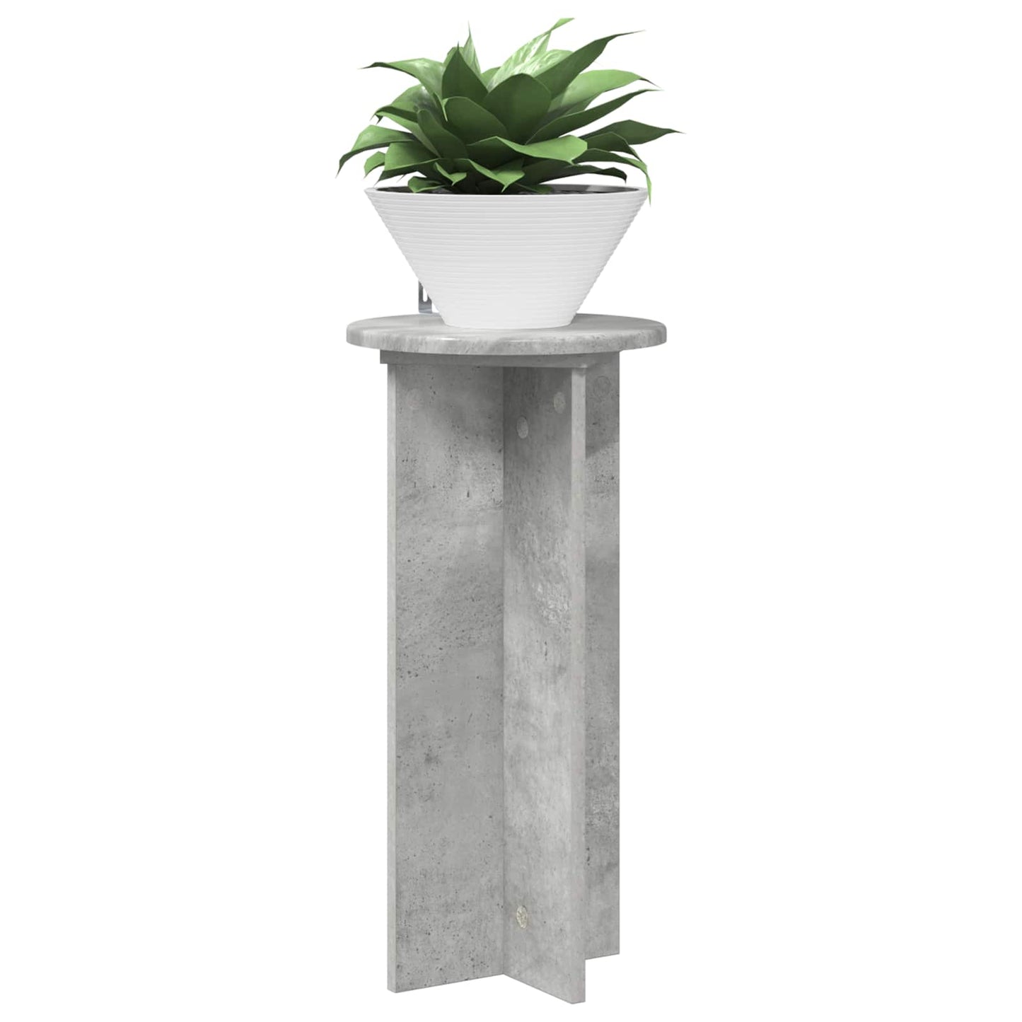 Augalų stovas 2 pcs Betono pilka 29,5 x 29,5 x 60 cm