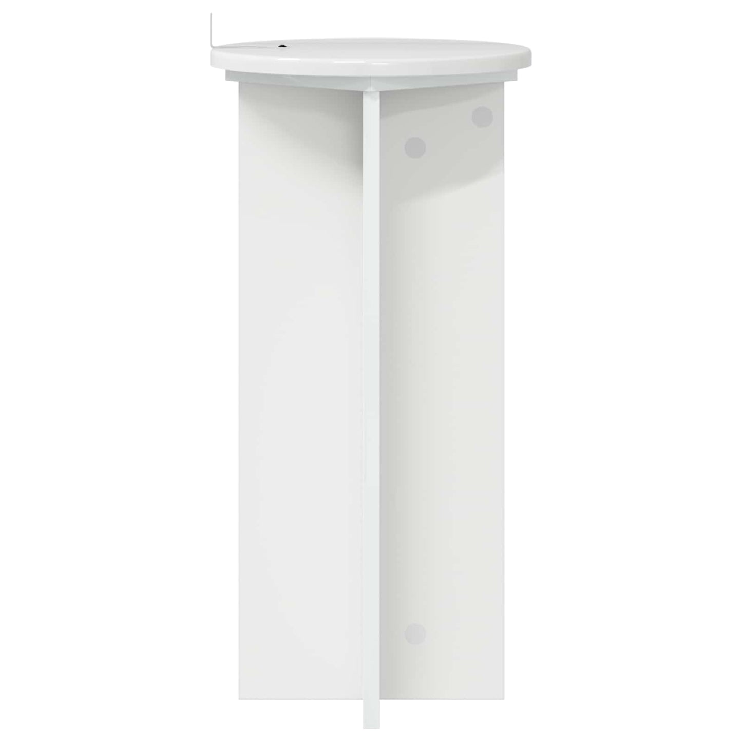 Augalų stovas 2 pcs Itin blizgi balta 29,5 x 29,5 x 60 cm