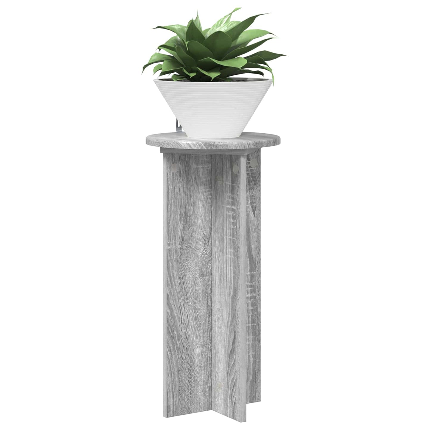 Augalų stovas 2 pcs Pilka sonoma ąžuolo 29,5 x 29,5 x 60 cm
