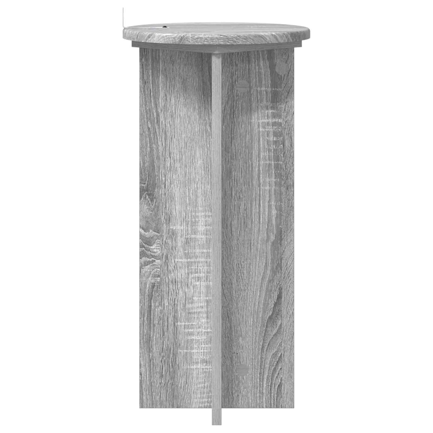 Augalų stovas 2 pcs Pilka sonoma ąžuolo 29,5 x 29,5 x 60 cm