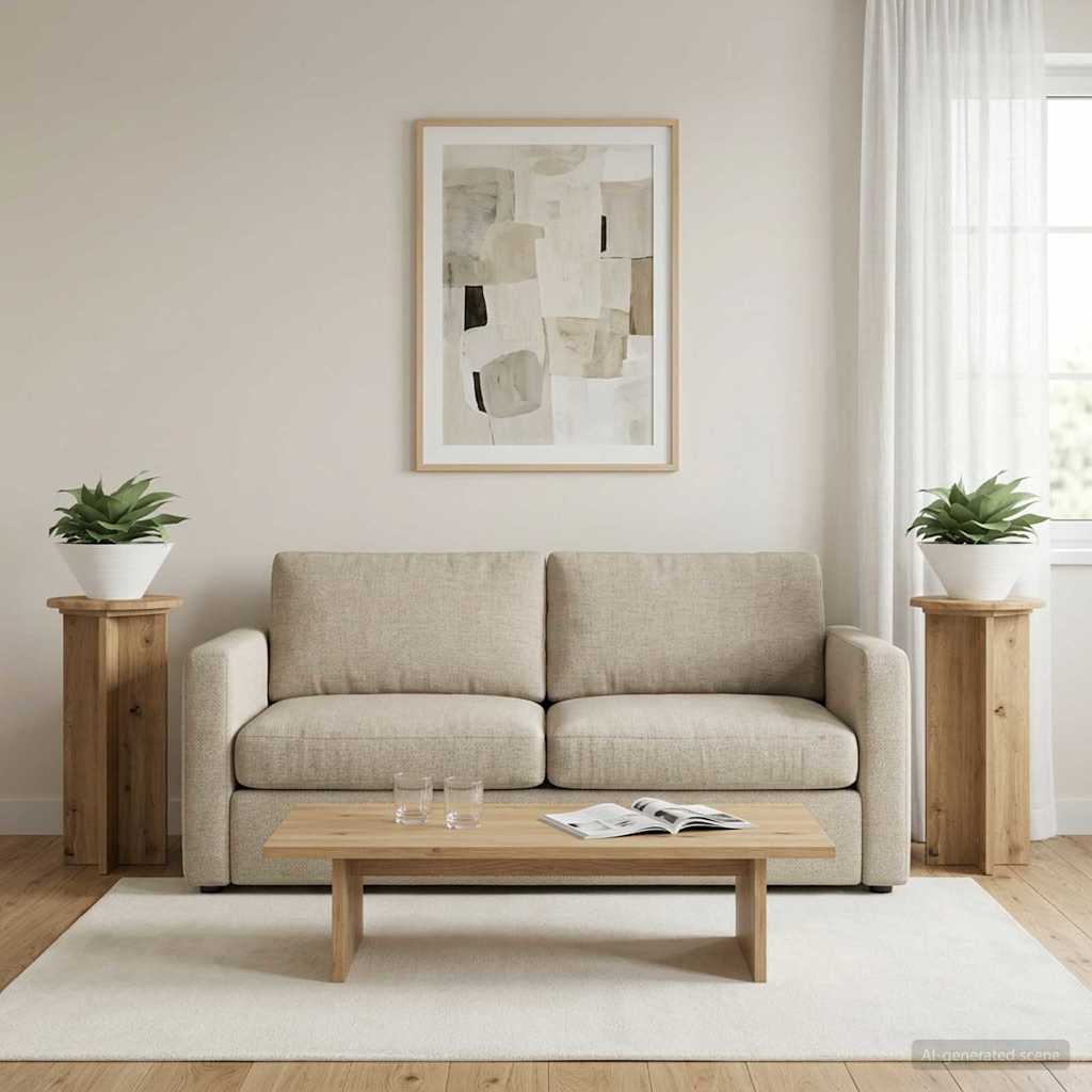 Augalų stovas 2 pcs Artisano ąžuolo 29,5 x 29,5 x 60 cm