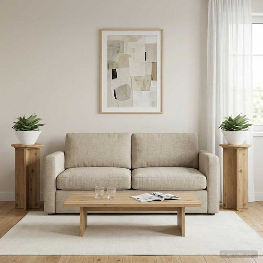 Augalų stovas 2 pcs Artisano ąžuolo 29,5 x 29,5 x 60 cm